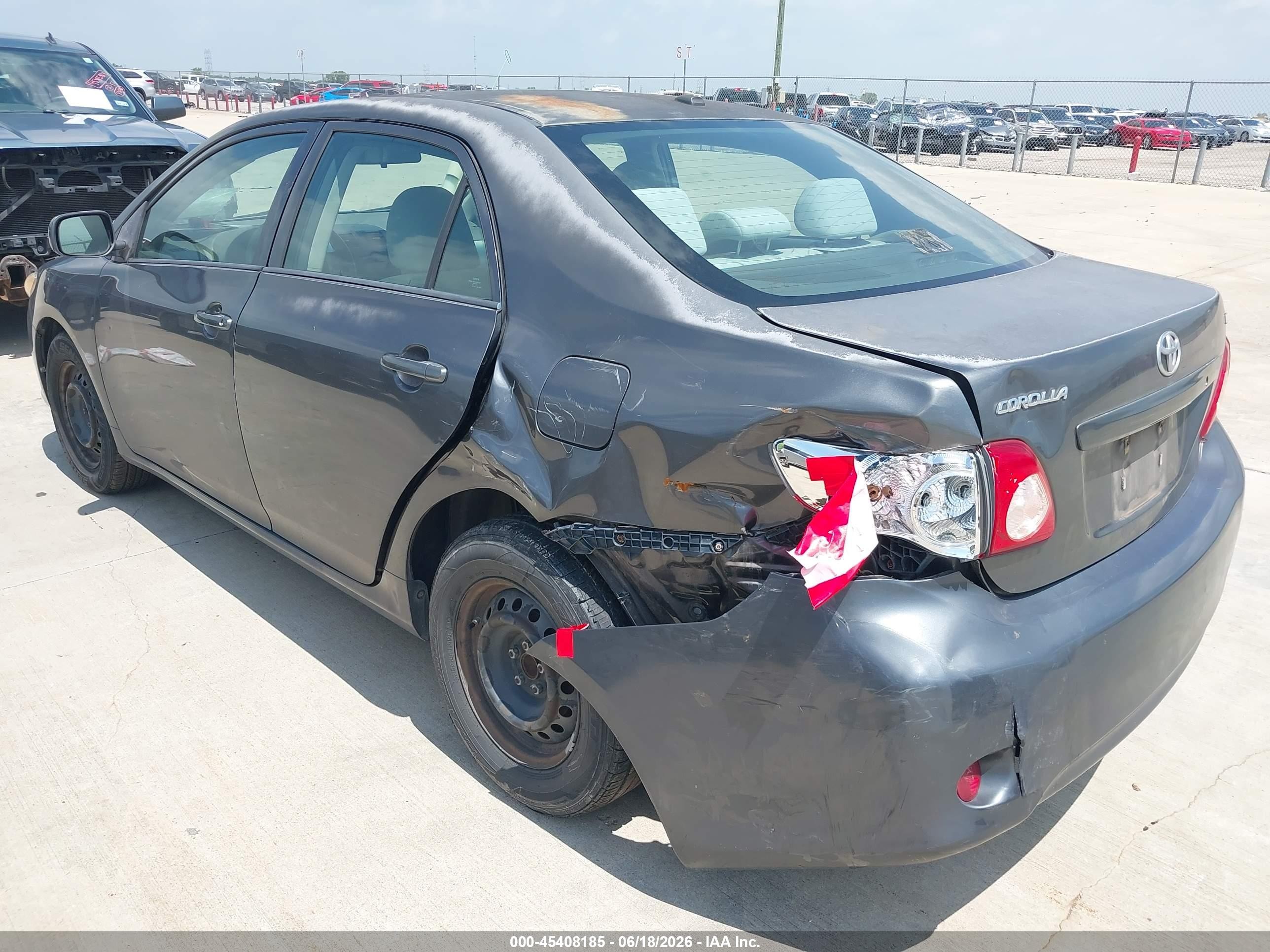 2010 Toyota Corolla Le Gray vin: 2T1BU4EE4AC492113