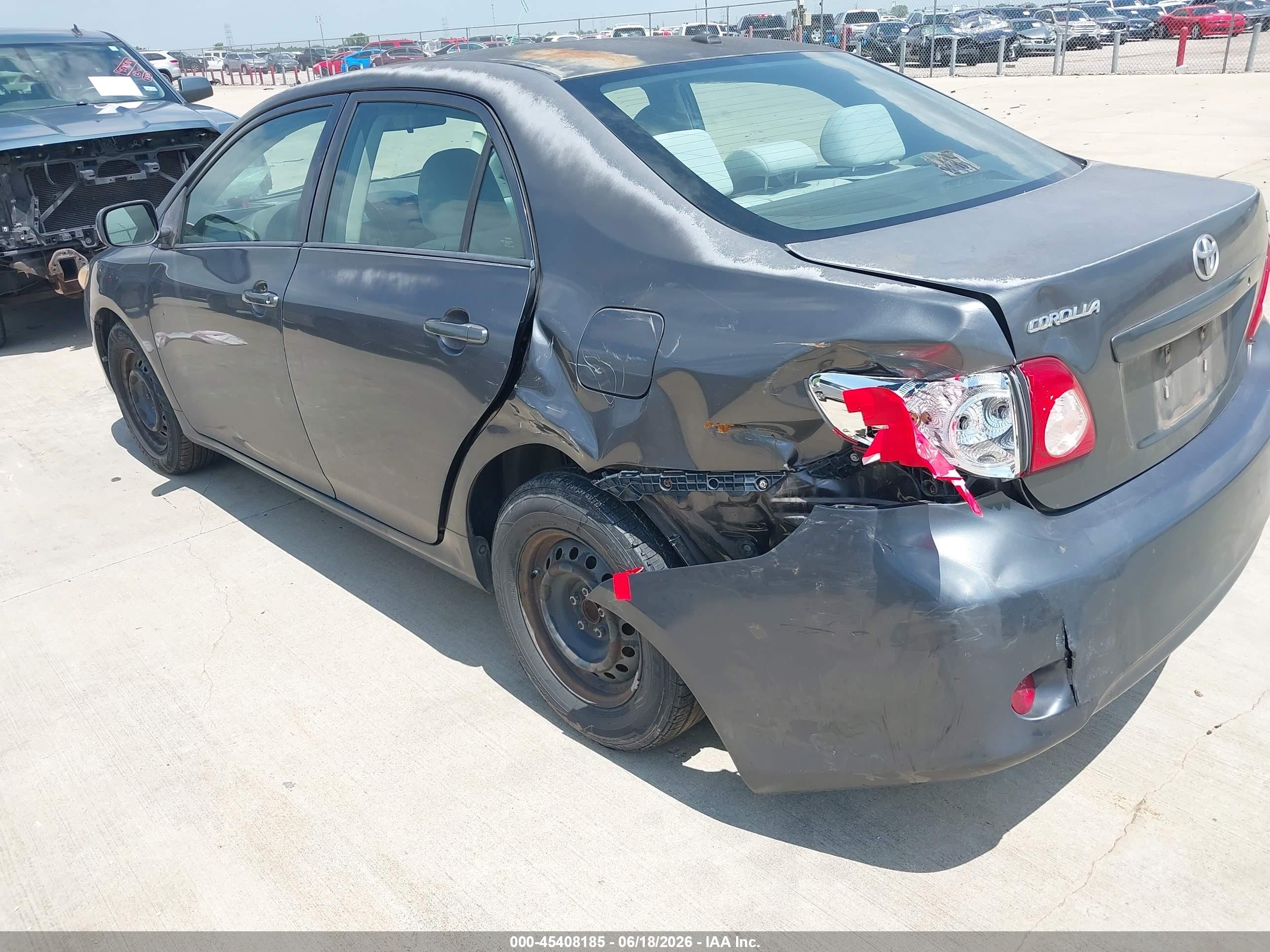 2010 Toyota Corolla Le Gray vin: 2T1BU4EE4AC492113