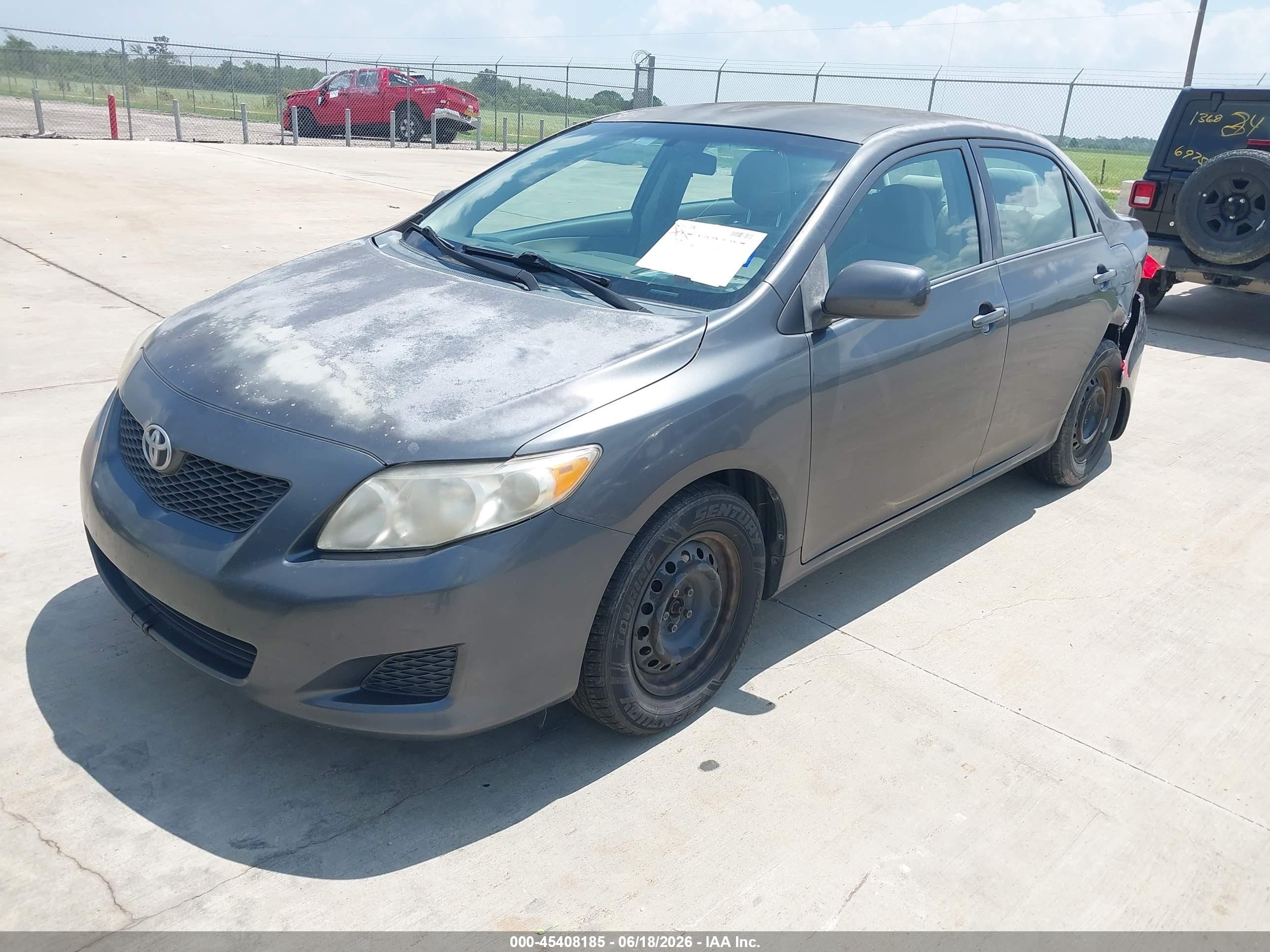 2010 Toyota Corolla Le Gray vin: 2T1BU4EE4AC492113
