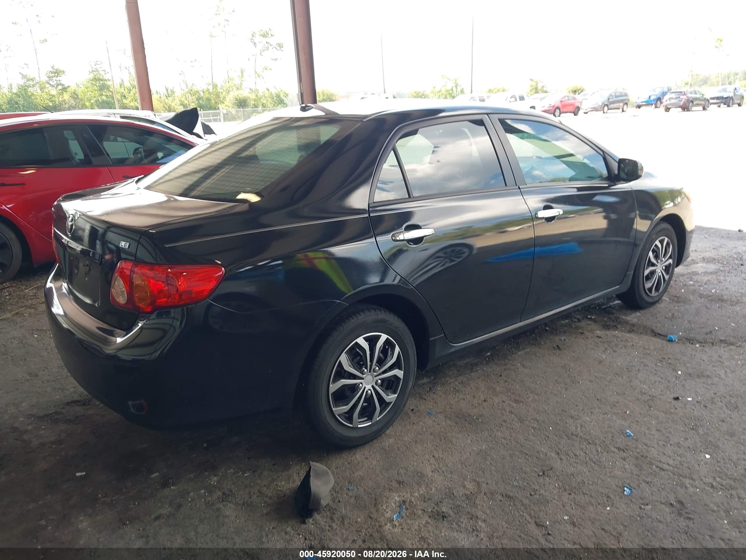 2010 Toyota Corolla Le Black vin: 2T1BU4EE4AC493097