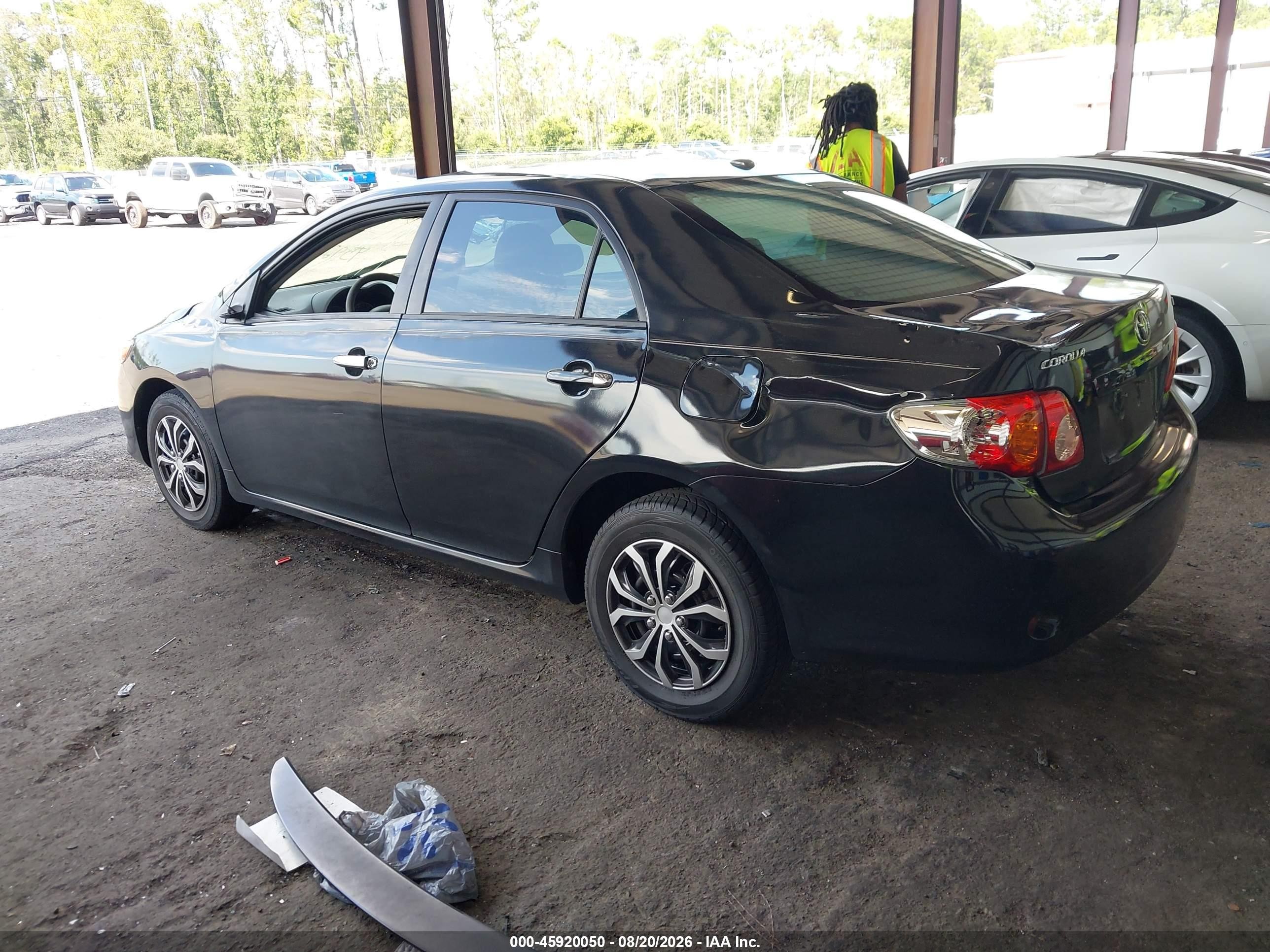 2010 Toyota Corolla Le Black vin: 2T1BU4EE4AC493097