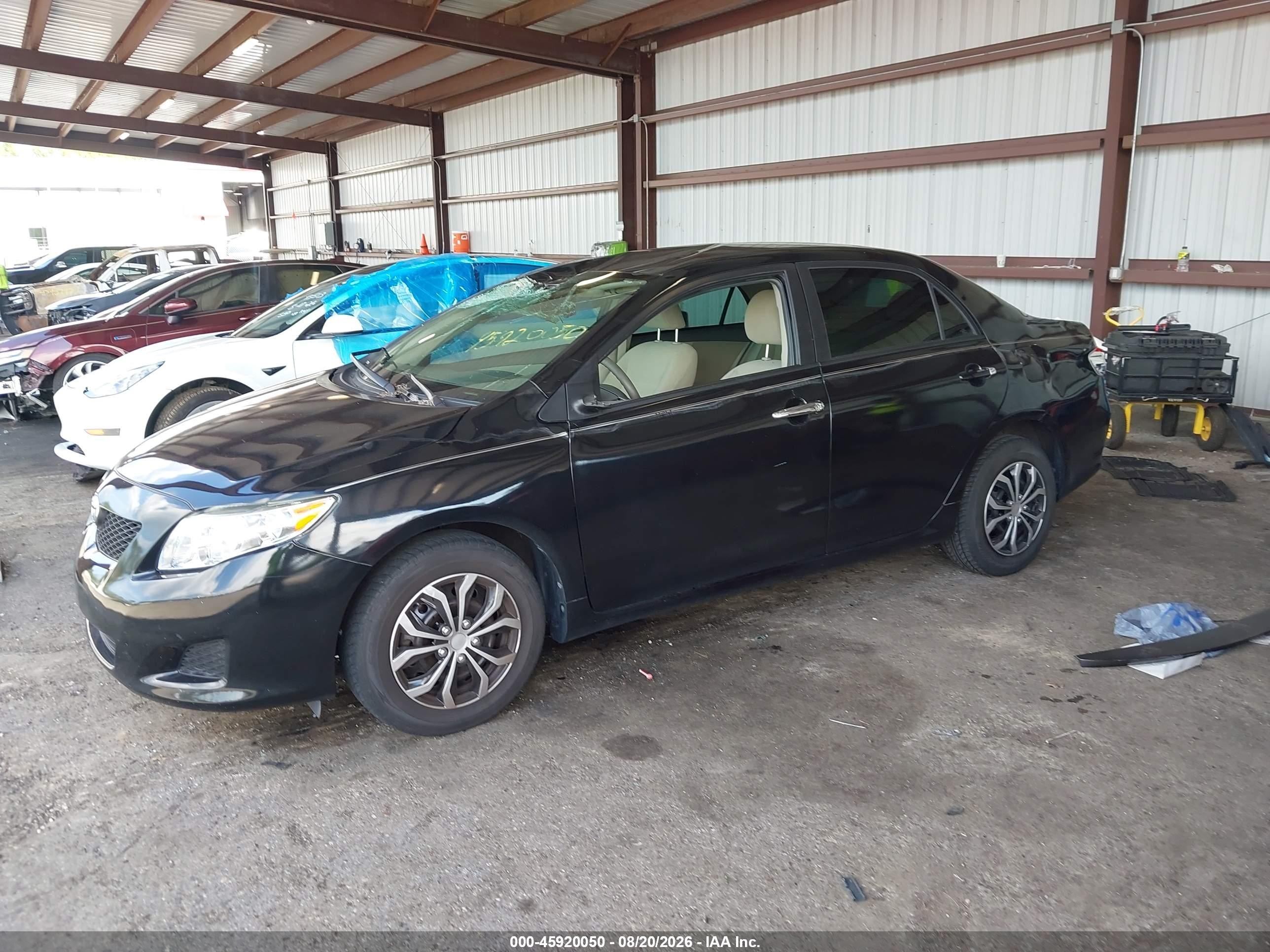 2010 Toyota Corolla Le Black vin: 2T1BU4EE4AC493097