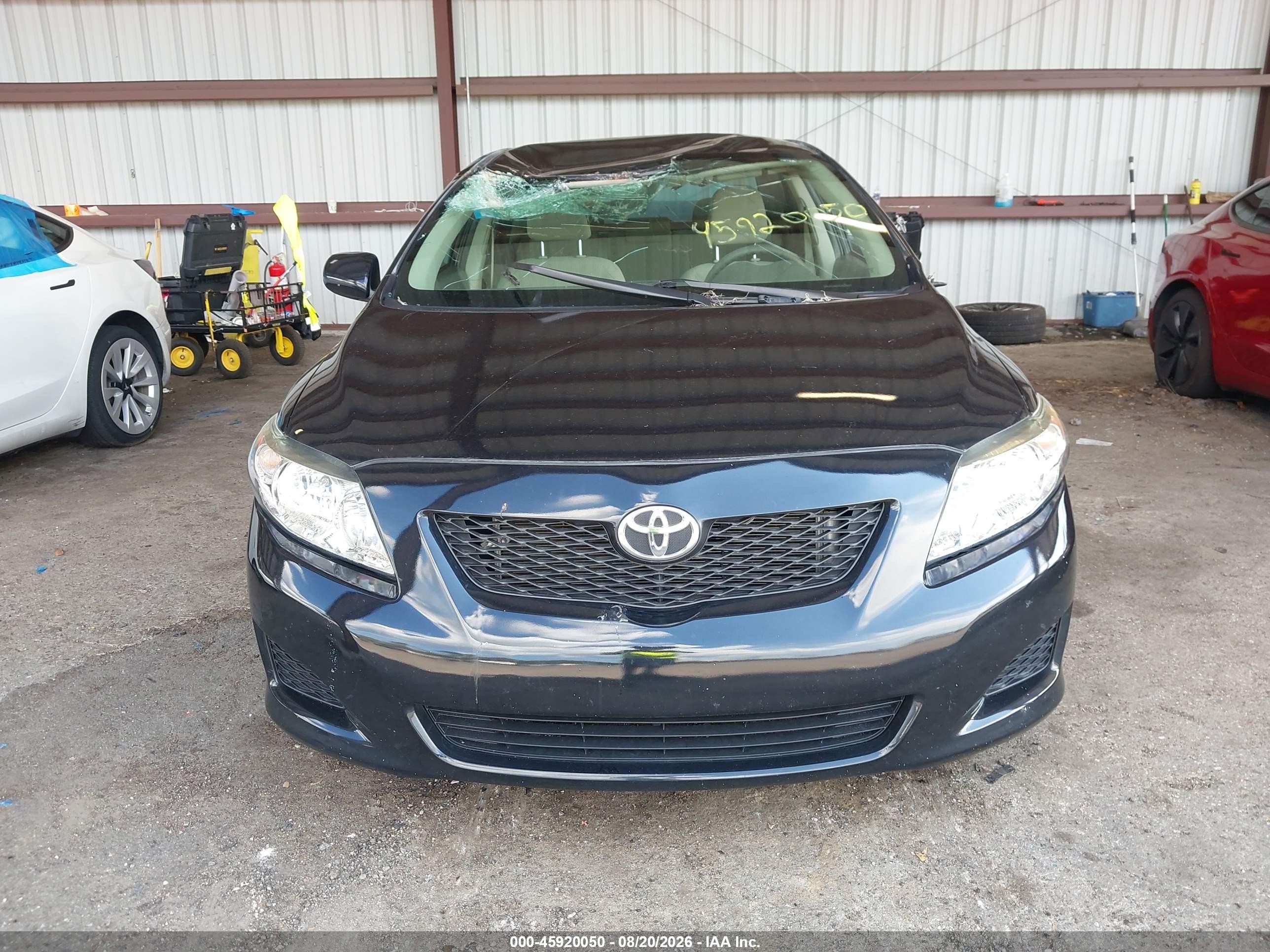 2010 Toyota Corolla Le Black vin: 2T1BU4EE4AC493097