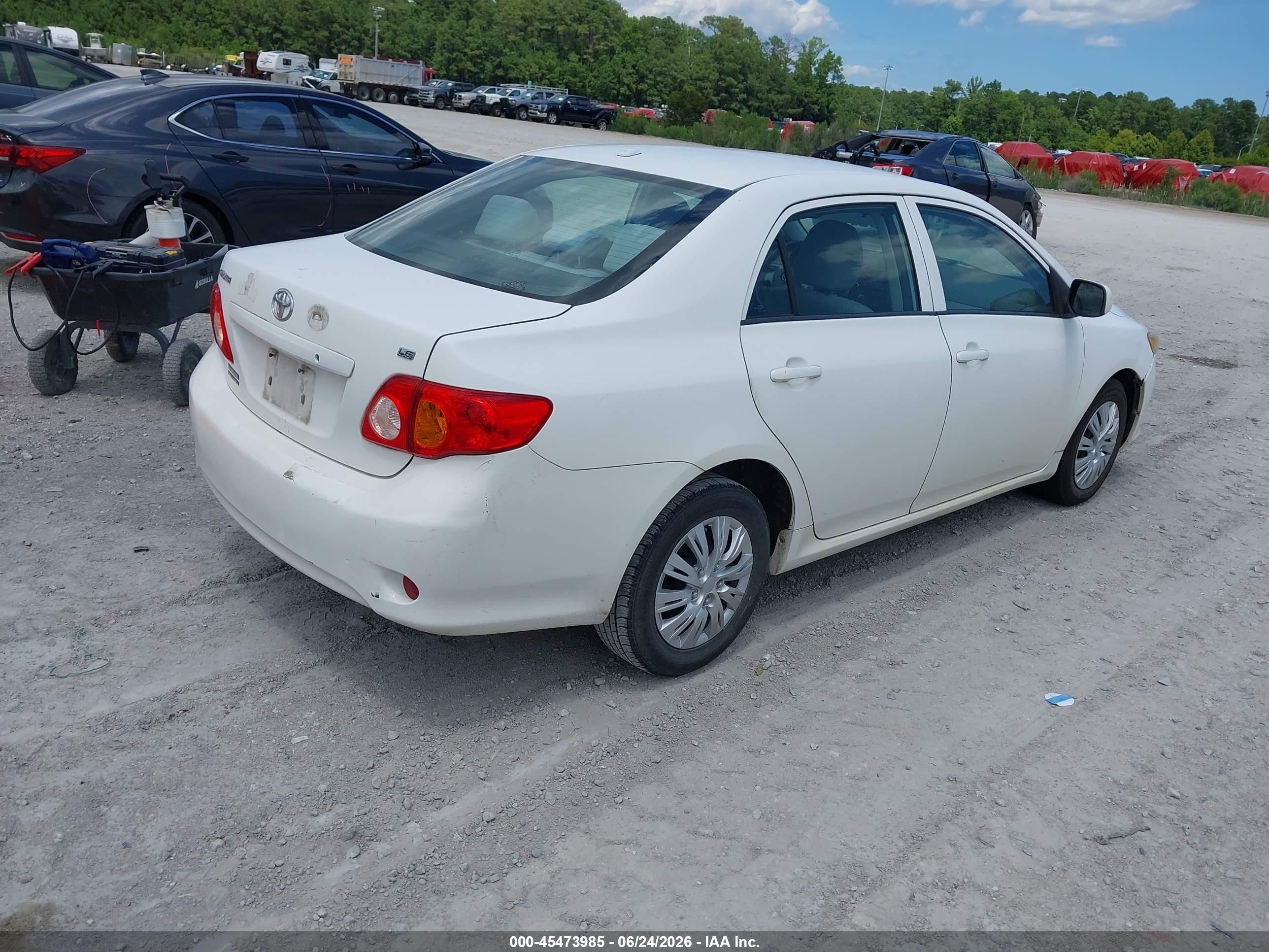 2010 Toyota Corolla Le White vin: 2T1BU4EE4AC500419
