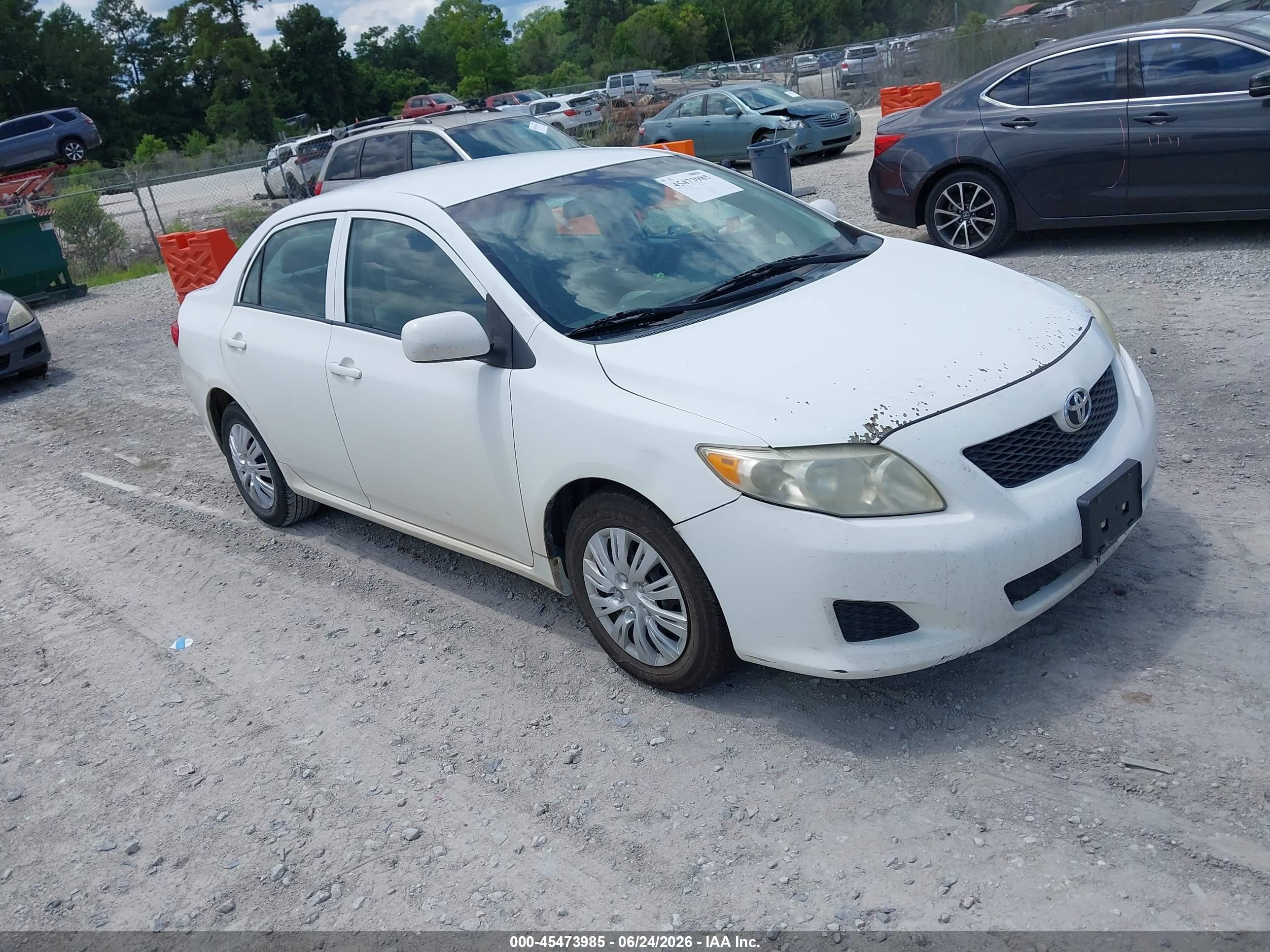 2010 Toyota Corolla Le White vin: 2T1BU4EE4AC500419