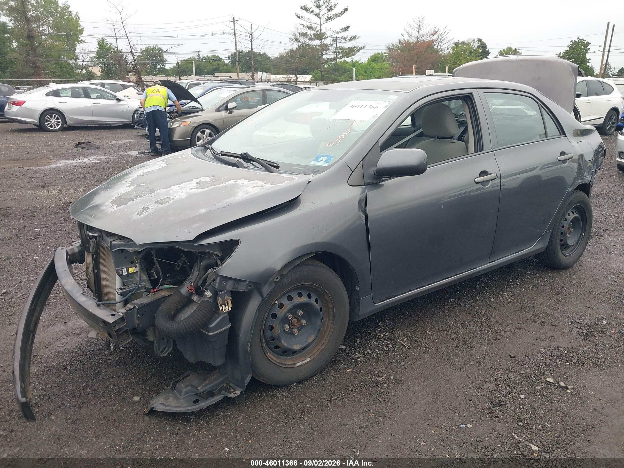 2010 Toyota Corolla Le Серый vin: 2T1BU4EE4AC506303