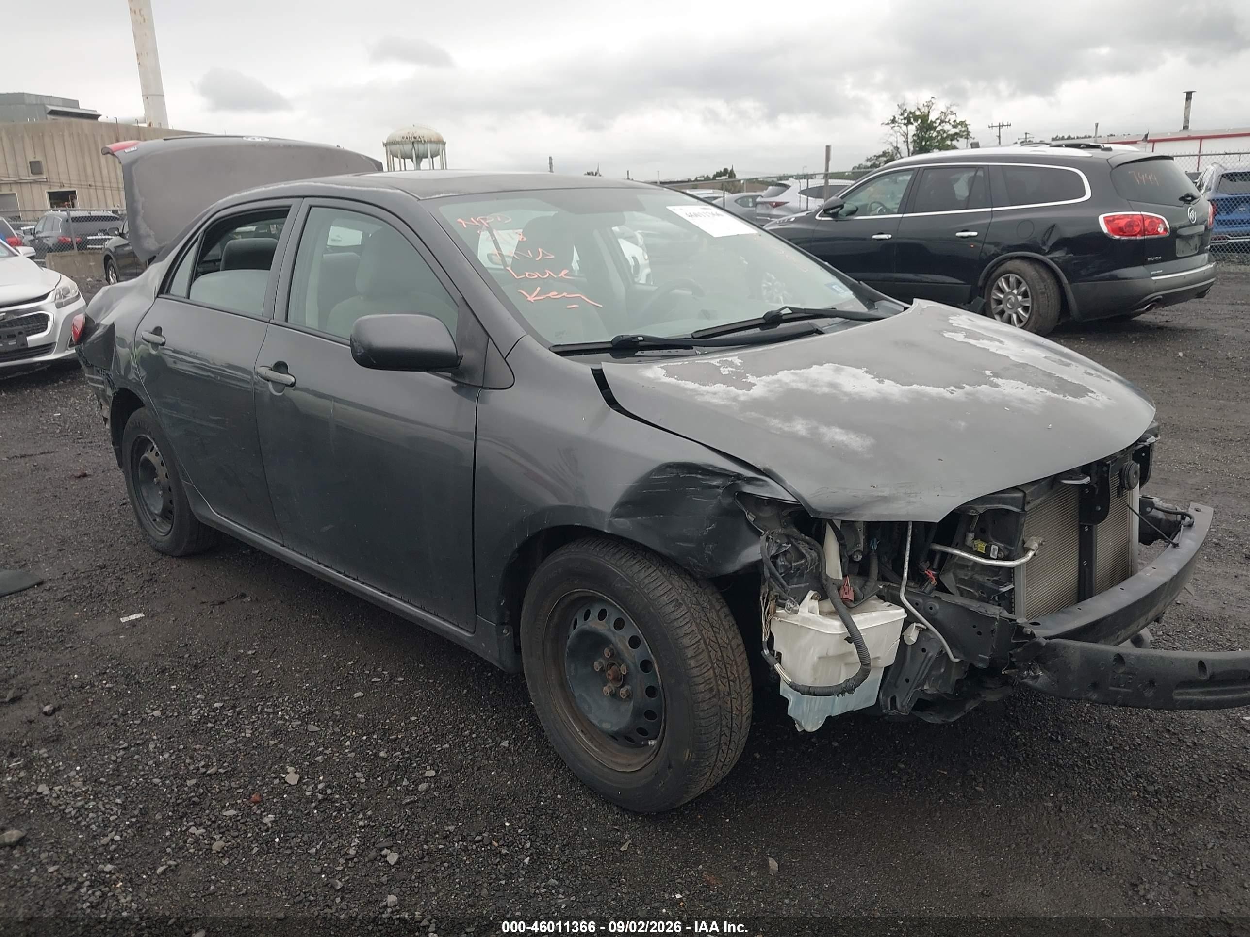 2010 Toyota Corolla Le Серый vin: 2T1BU4EE4AC506303