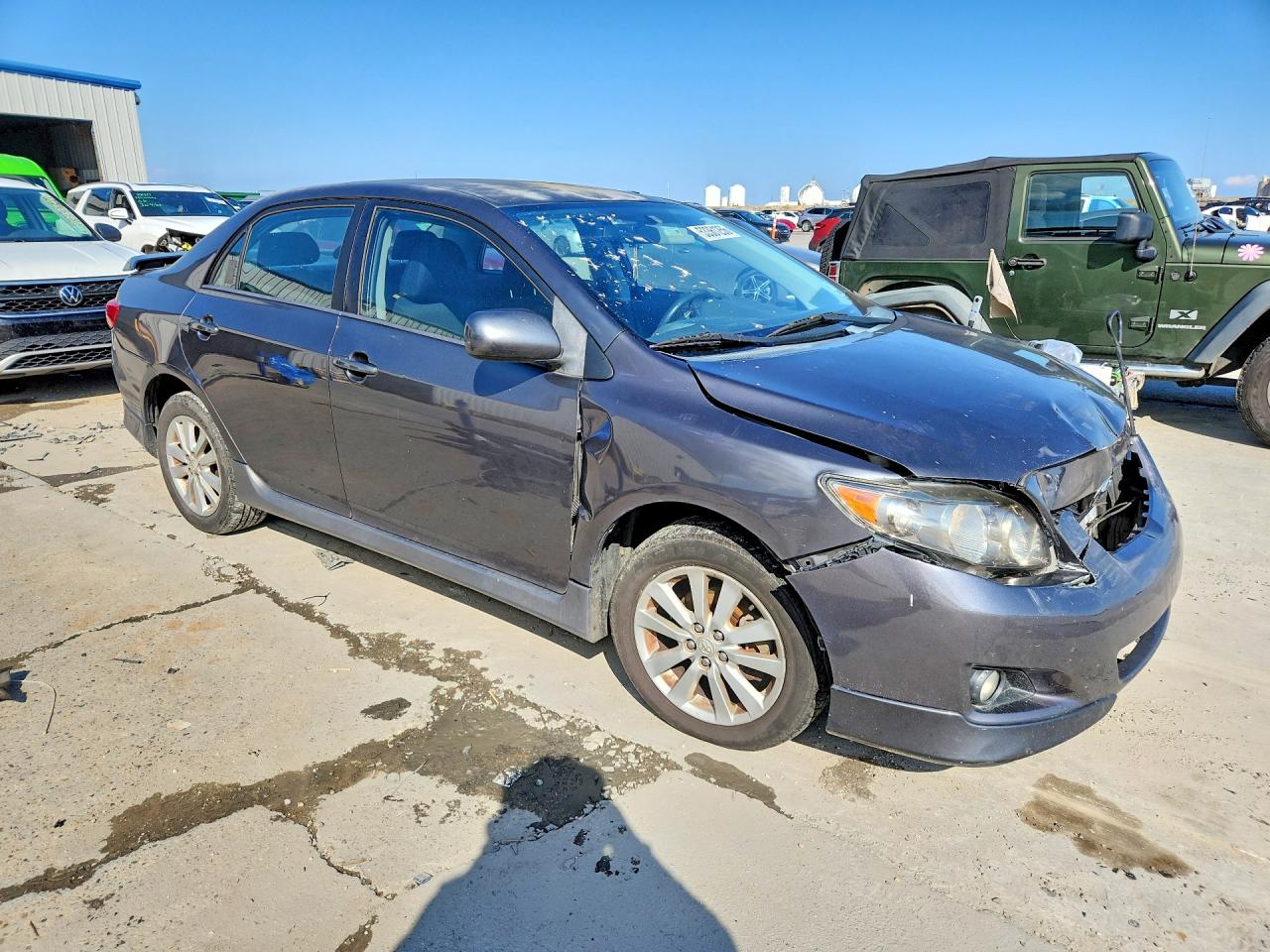 2010 Toyota Corolla S Gray vin: 2T1BU4EE4AC509850
