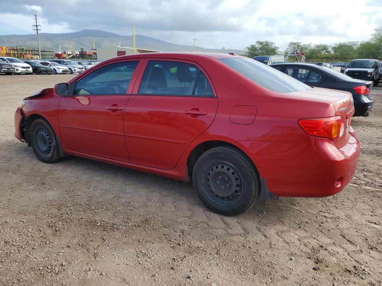 2010 Toyota Corolla Base Red vin: 2T1BU4EE4AC510478