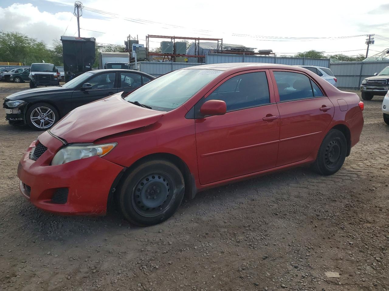 2010 Toyota Corolla Base Red vin: 2T1BU4EE4AC510478
