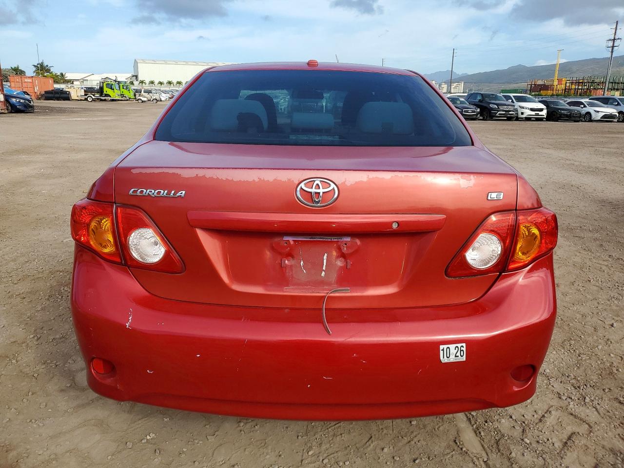 2010 Toyota Corolla Base Red vin: 2T1BU4EE4AC510478