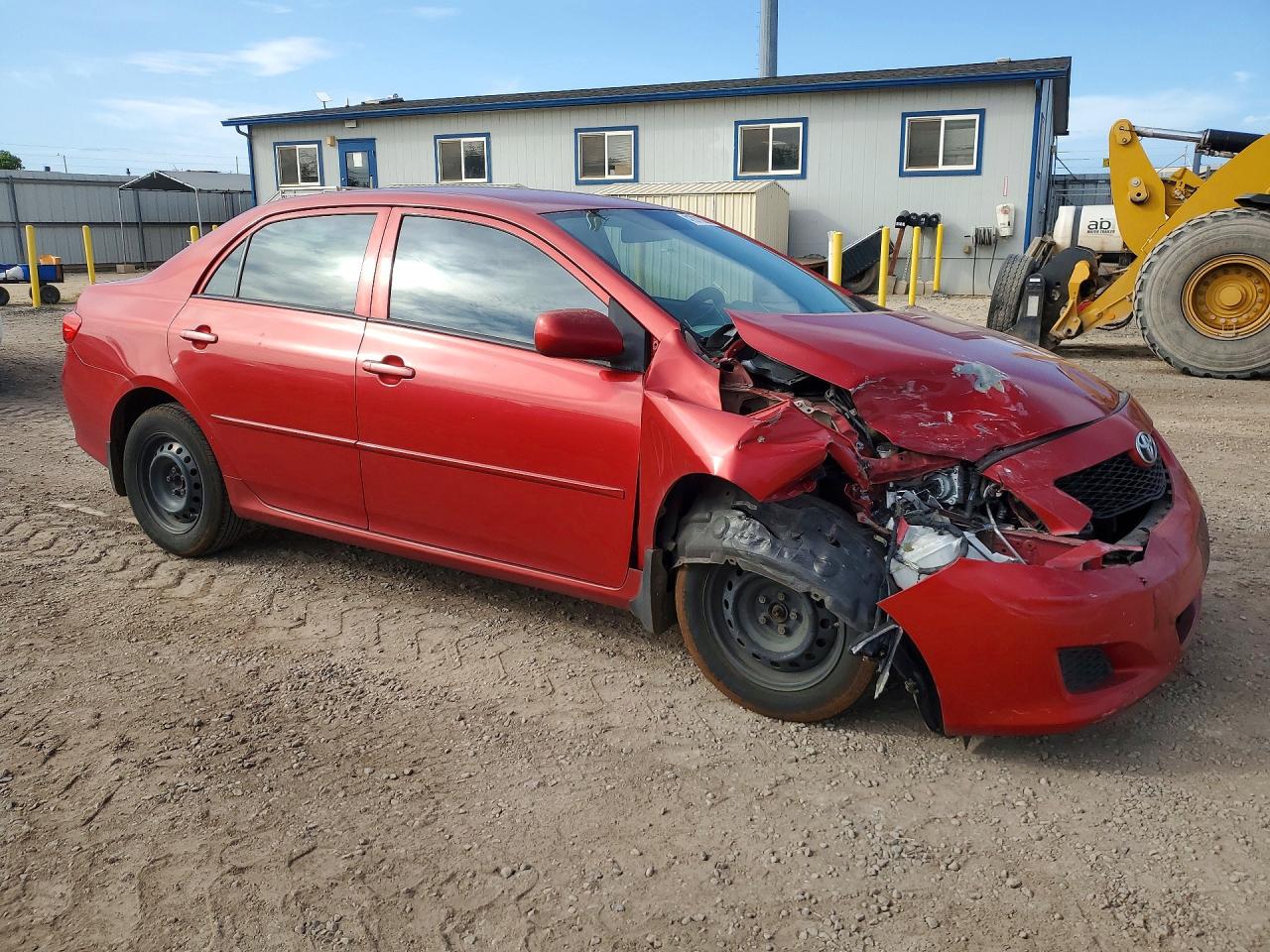 2010 Toyota Corolla Base Red vin: 2T1BU4EE4AC510478