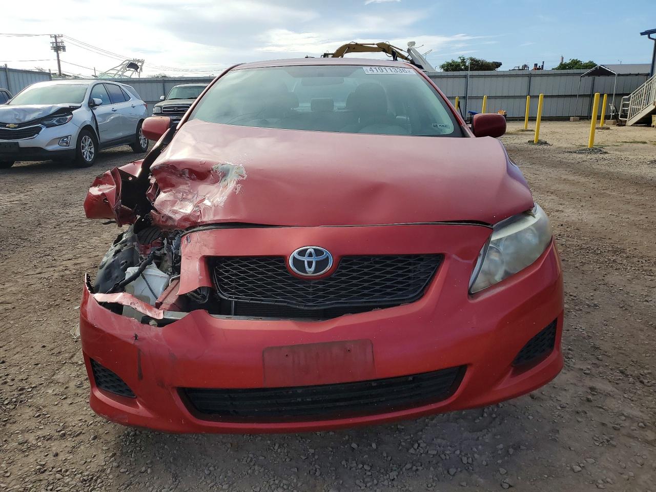 2010 Toyota Corolla Base Red vin: 2T1BU4EE4AC510478