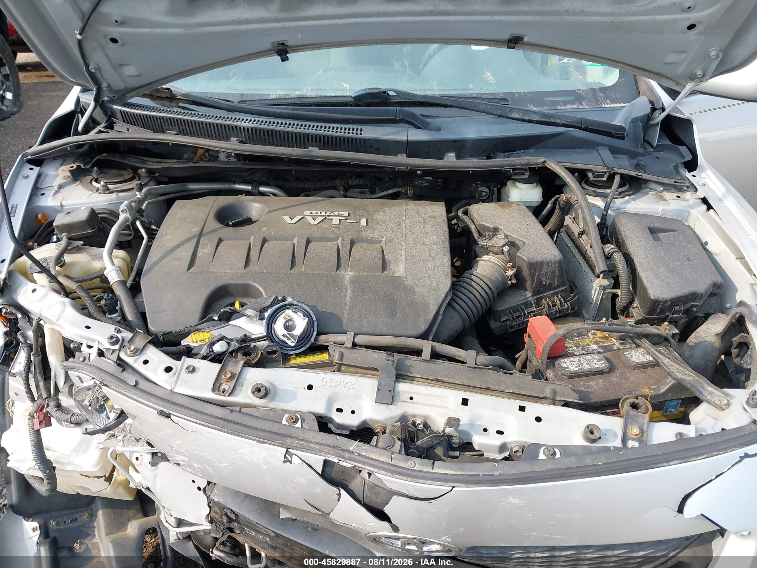 2010 Toyota Corolla Le Silver vin: 2T1BU4EE4AC519780