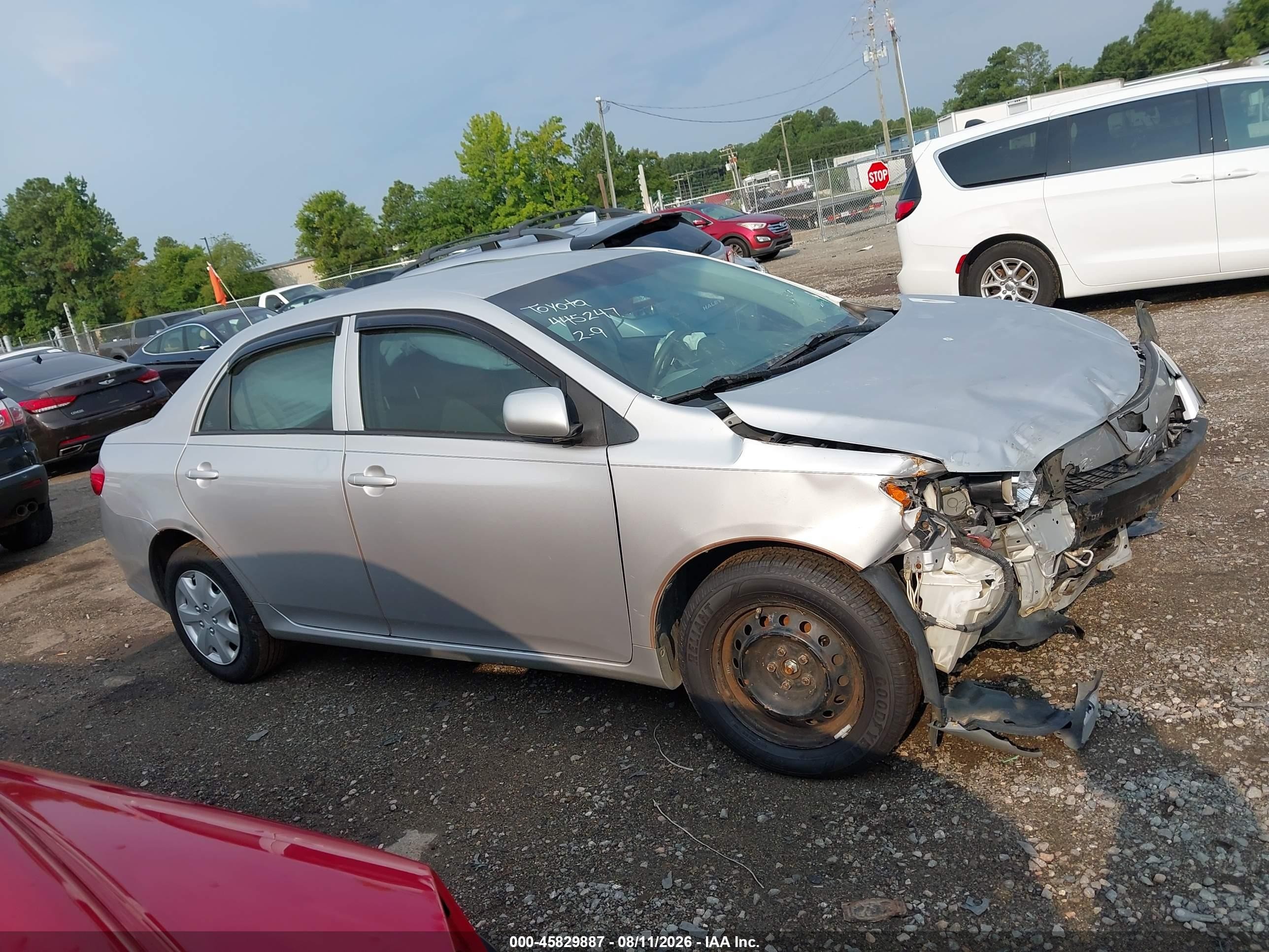 2010 Toyota Corolla Le Silver vin: 2T1BU4EE4AC519780