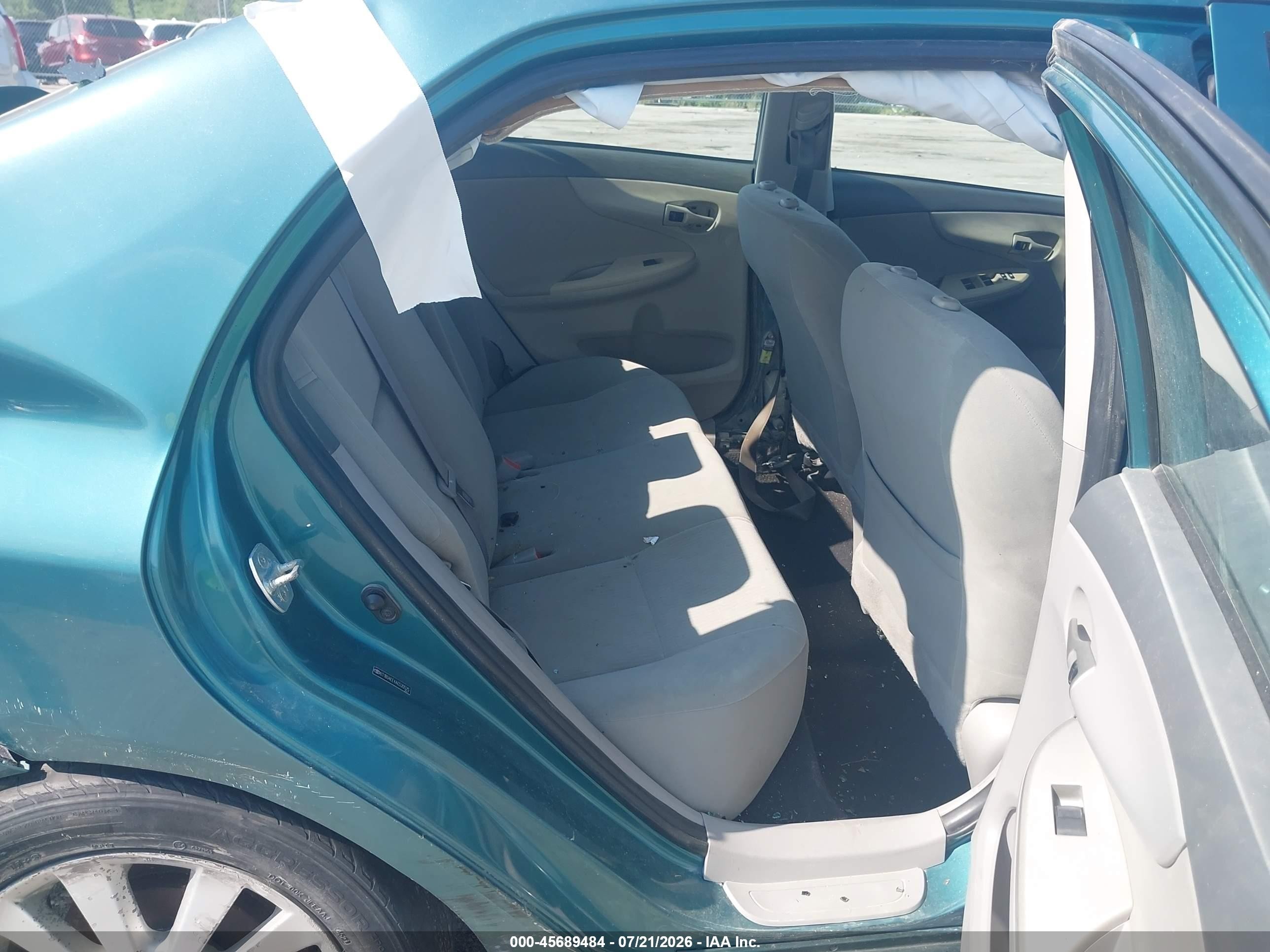 2010 Toyota Corolla Le Light Blue vin: 2T1BU4EE4AC520525