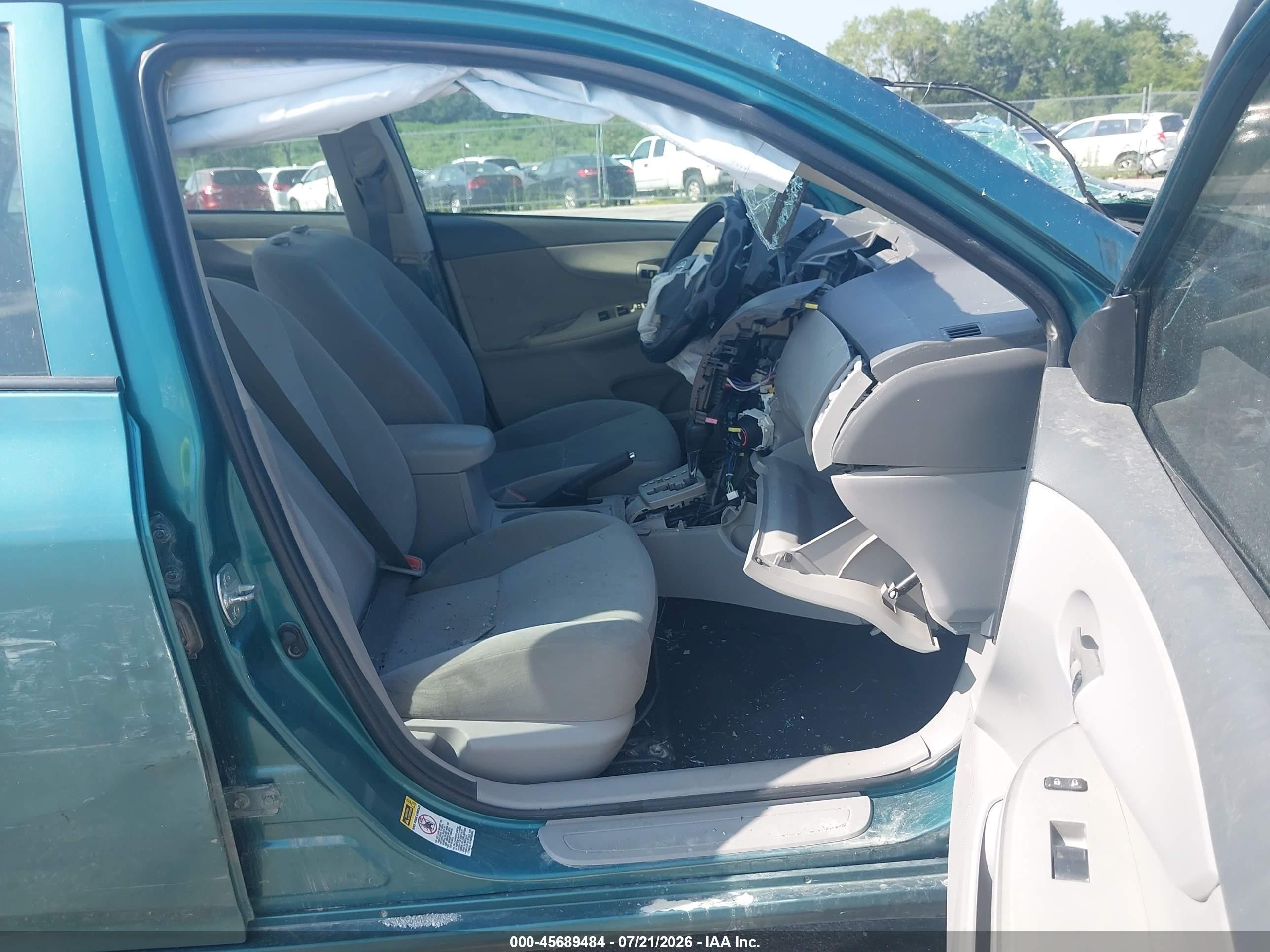 2010 Toyota Corolla Le Light Blue vin: 2T1BU4EE4AC520525