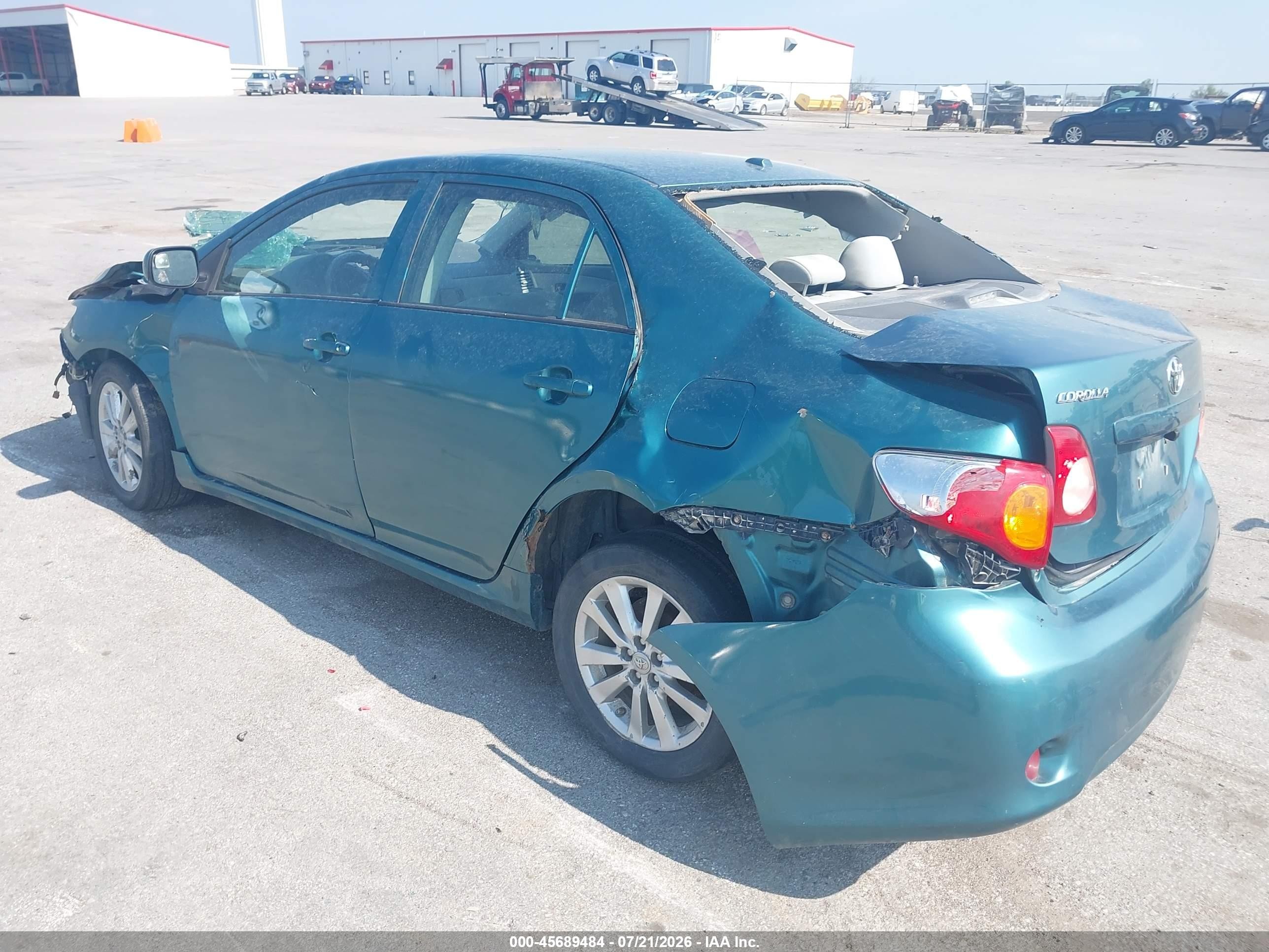 2010 Toyota Corolla Le Light Blue vin: 2T1BU4EE4AC520525