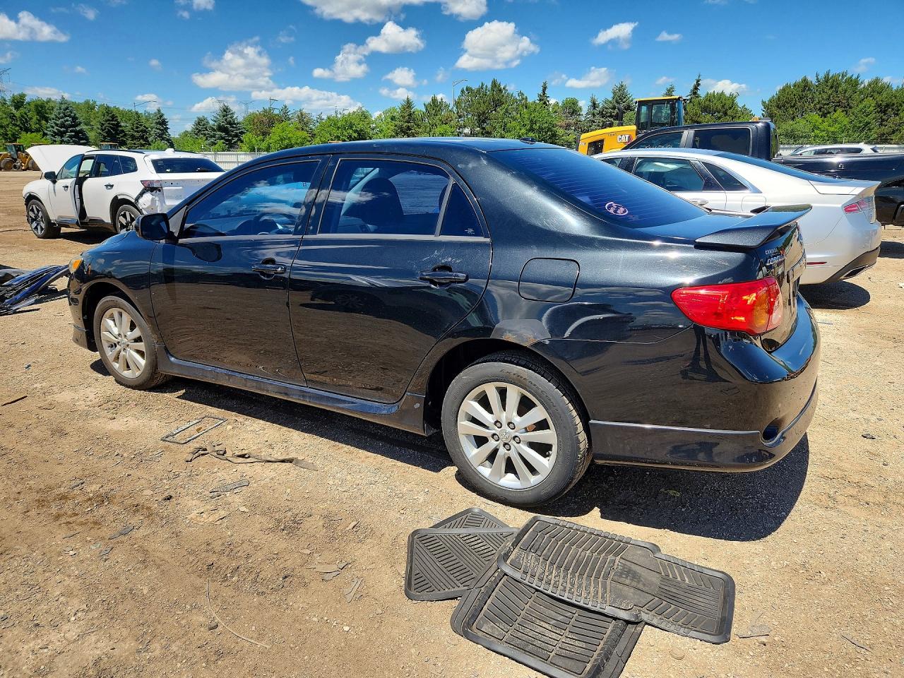 2010 Toyota Corolla S Black vin: 2T1BU4EE4AC534747