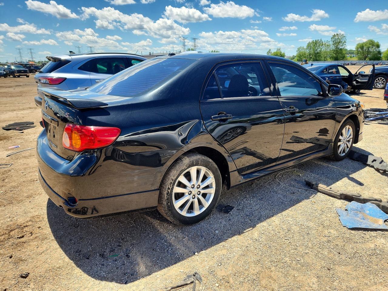 2010 Toyota Corolla S Black vin: 2T1BU4EE4AC534747