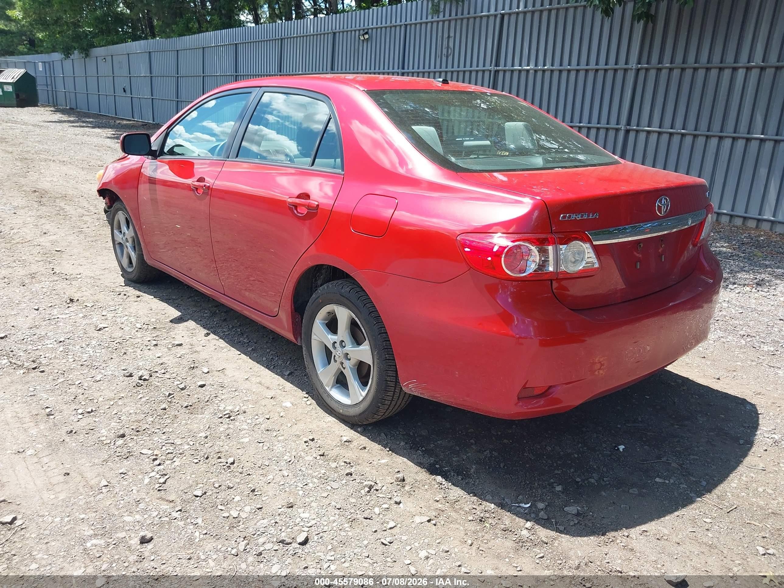 2011 Toyota Corolla Le Красный vin: 2T1BU4EE4BC538329