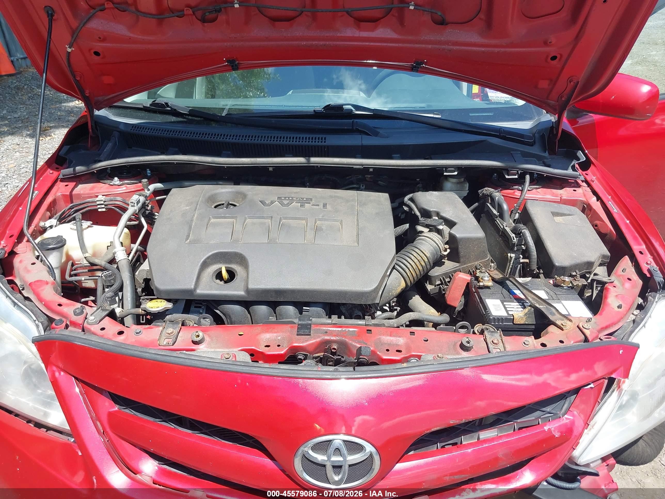 2011 Toyota Corolla Le Красный vin: 2T1BU4EE4BC538329