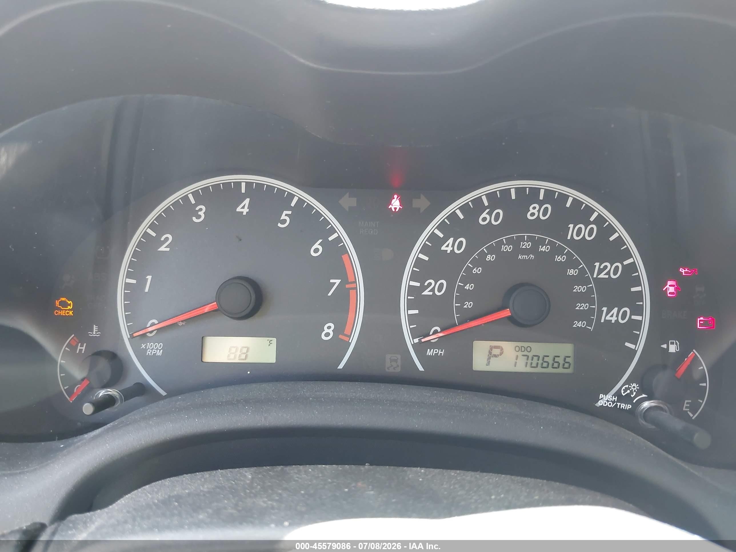 2011 Toyota Corolla Le Красный vin: 2T1BU4EE4BC538329