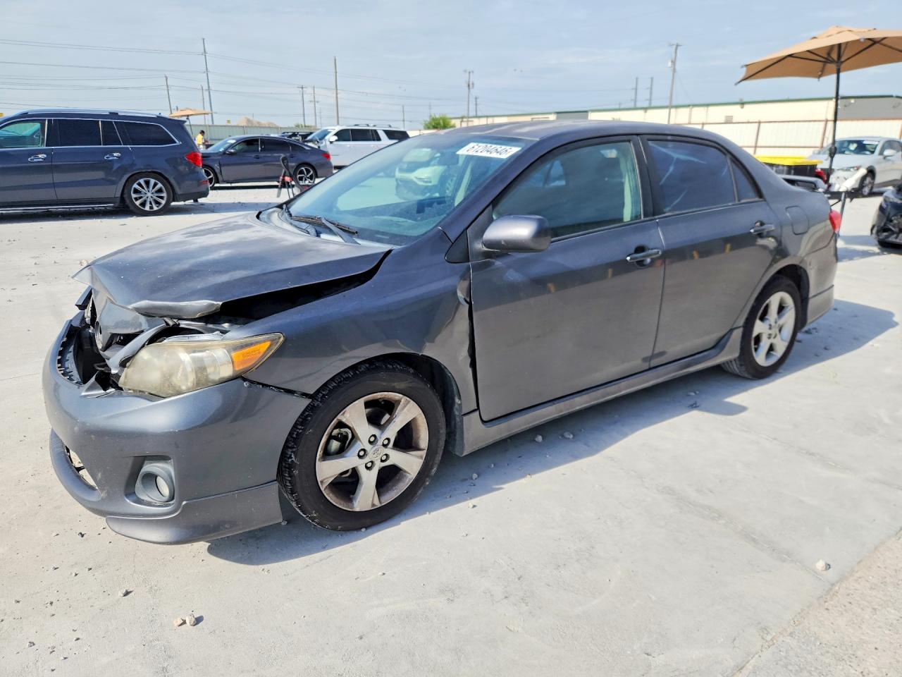 2011 Toyota Corolla S Gray vin: 2T1BU4EE4BC564848