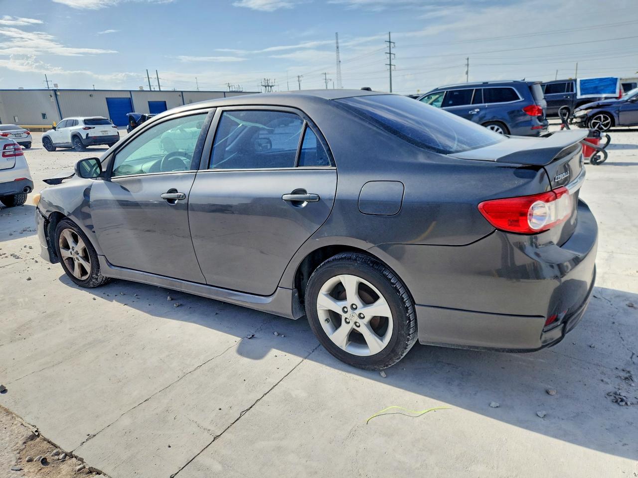 2011 Toyota Corolla S Gray vin: 2T1BU4EE4BC564848