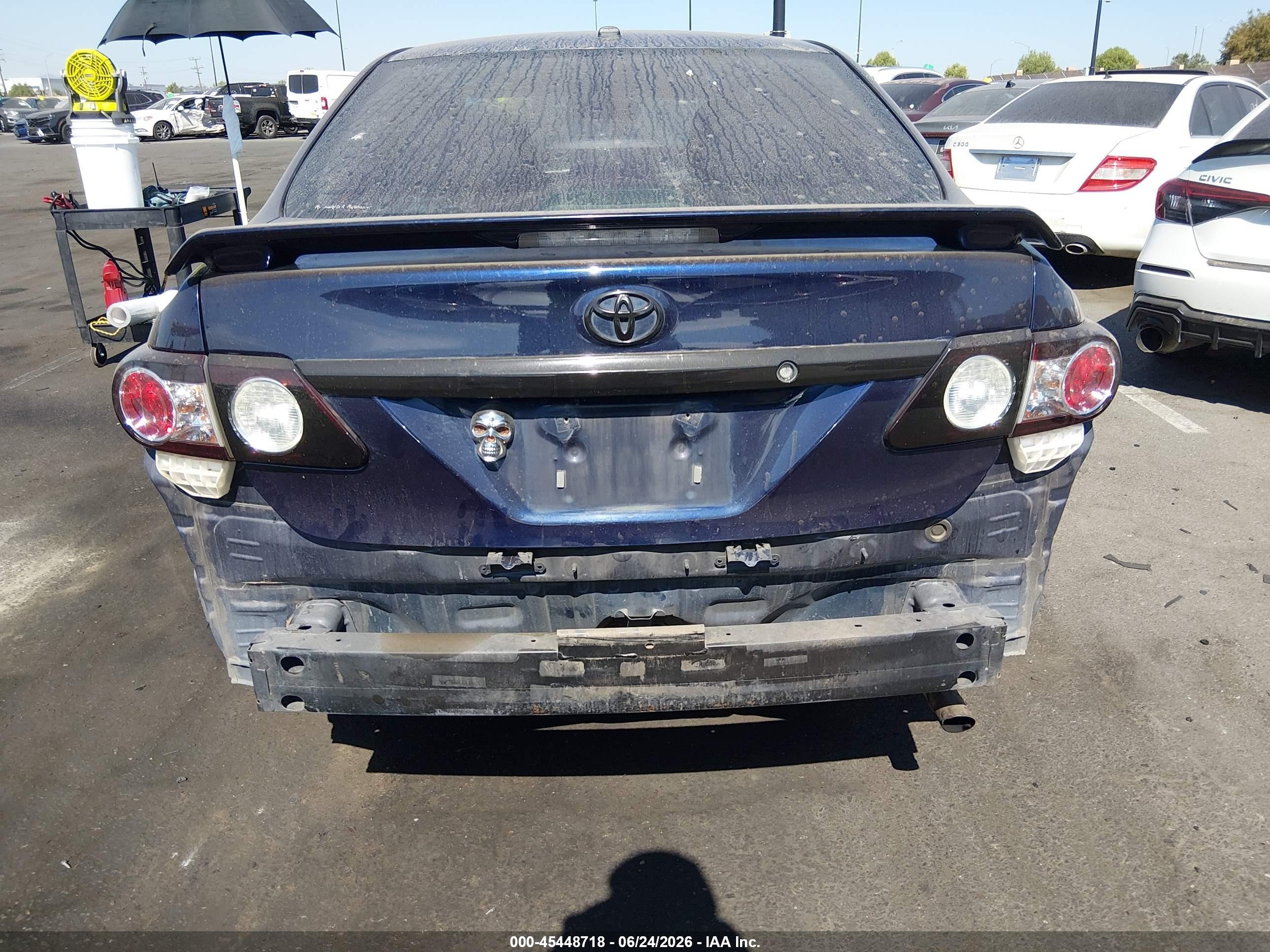 2011 Toyota Corolla S Blue vin: 2T1BU4EE4BC570326