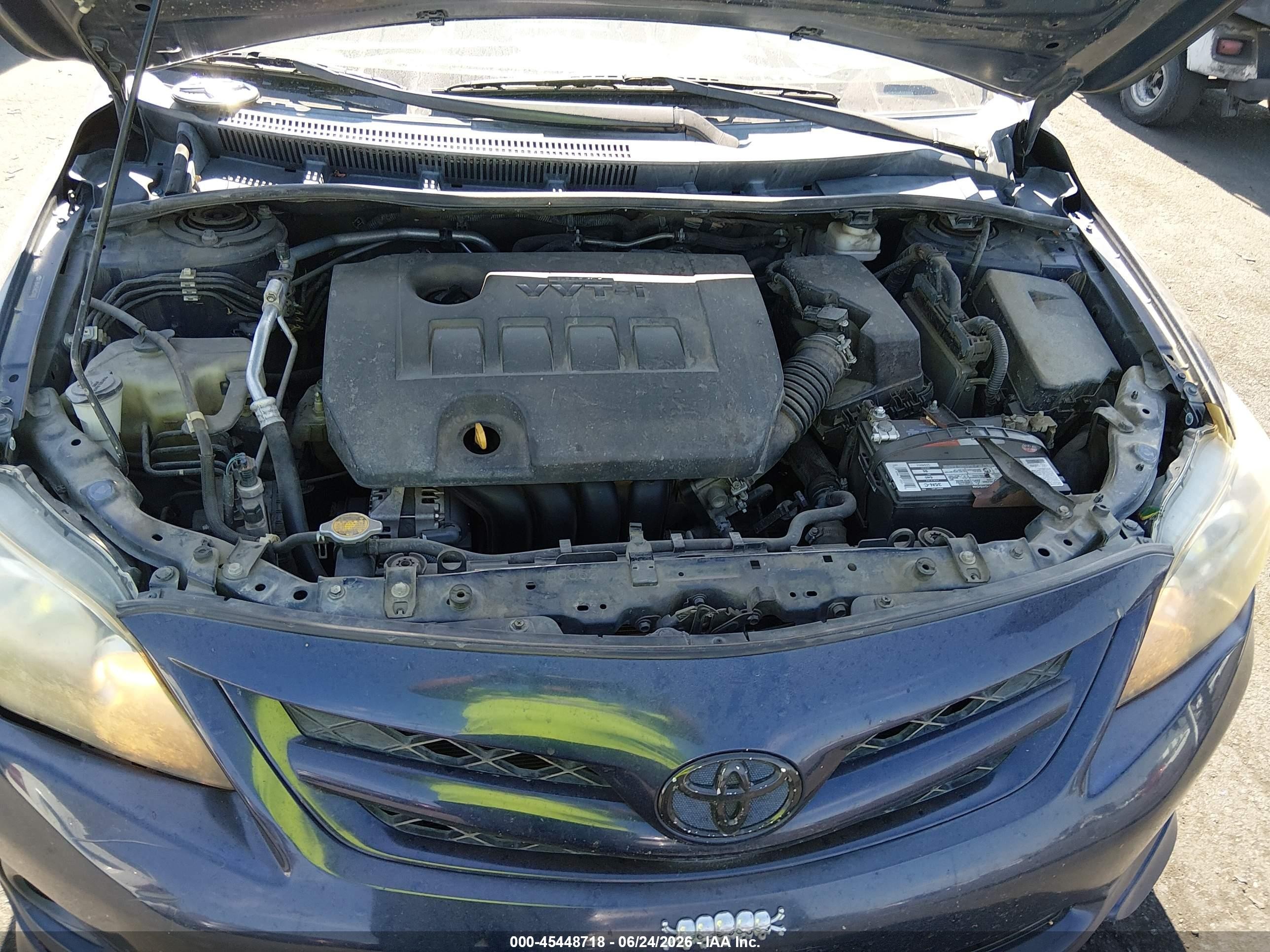 2011 Toyota Corolla S Blue vin: 2T1BU4EE4BC570326