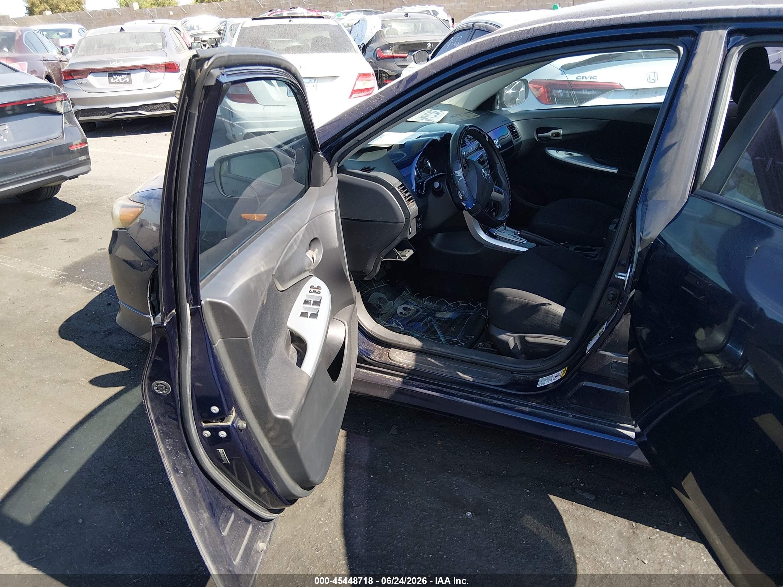 2011 Toyota Corolla S Blue vin: 2T1BU4EE4BC570326