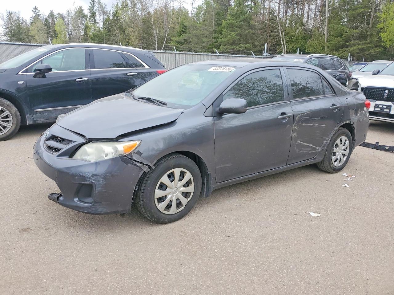 2011 Toyota Corolla Base Gray vin: 2T1BU4EE4BC587062