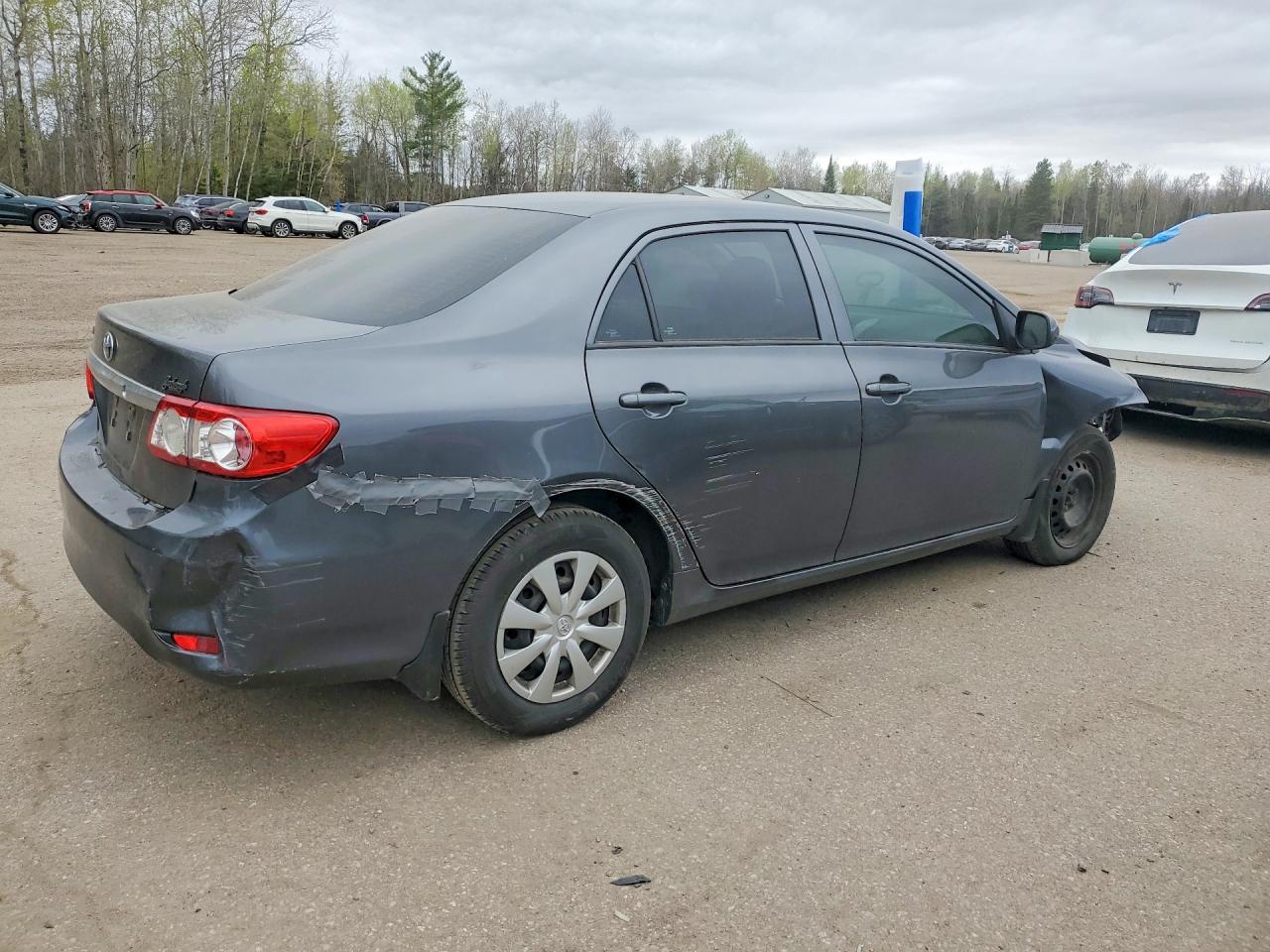 2011 Toyota Corolla Base Gray vin: 2T1BU4EE4BC587062