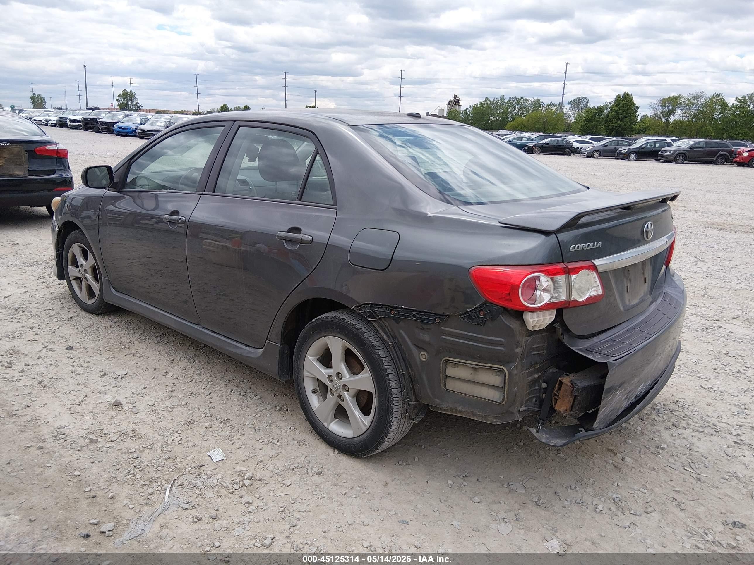 2011 Toyota Corolla S Gray vin: 2T1BU4EE4BC602921