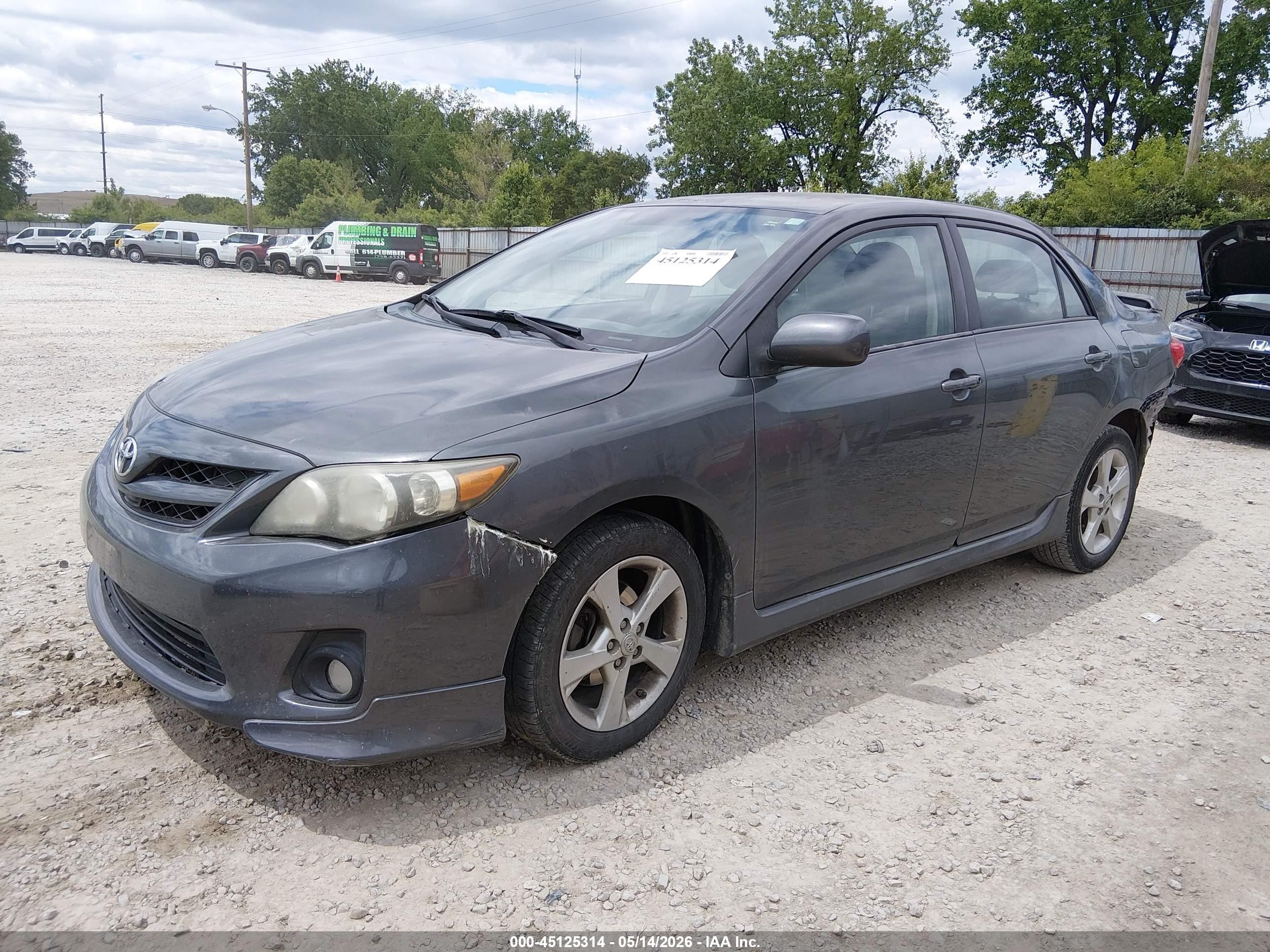 2011 Toyota Corolla S Gray vin: 2T1BU4EE4BC602921