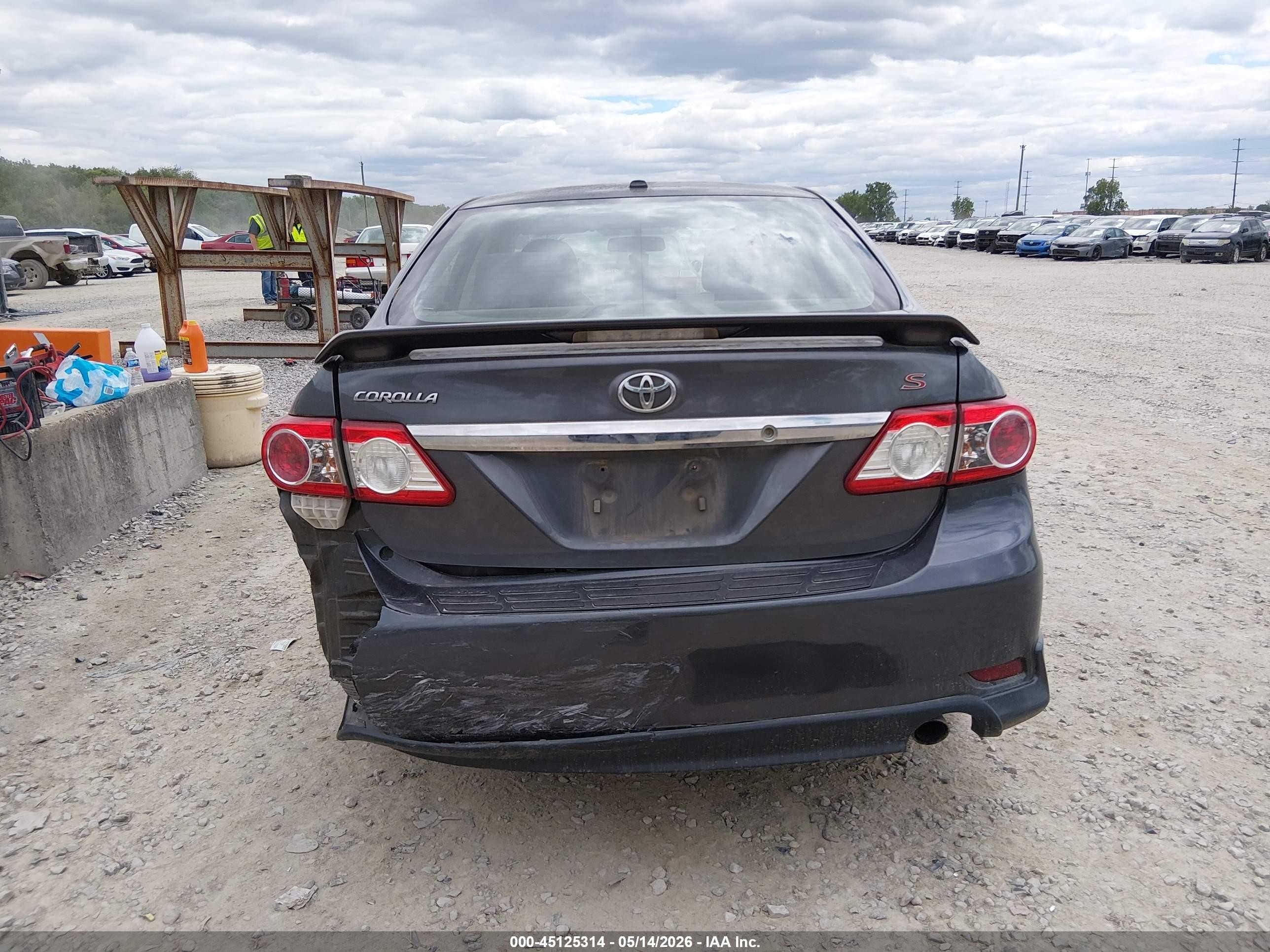 2011 Toyota Corolla S Gray vin: 2T1BU4EE4BC602921
