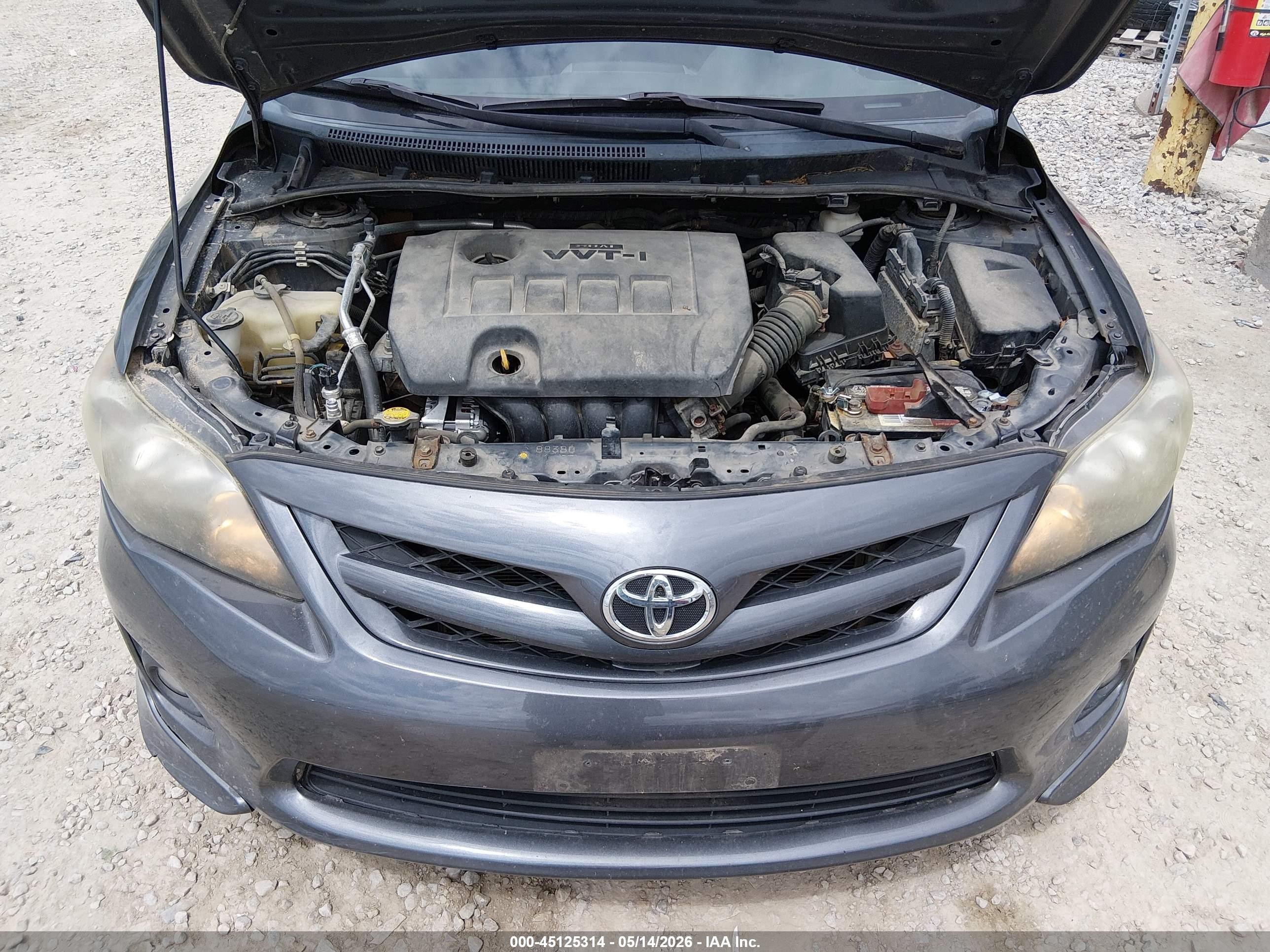 2011 Toyota Corolla S Gray vin: 2T1BU4EE4BC602921