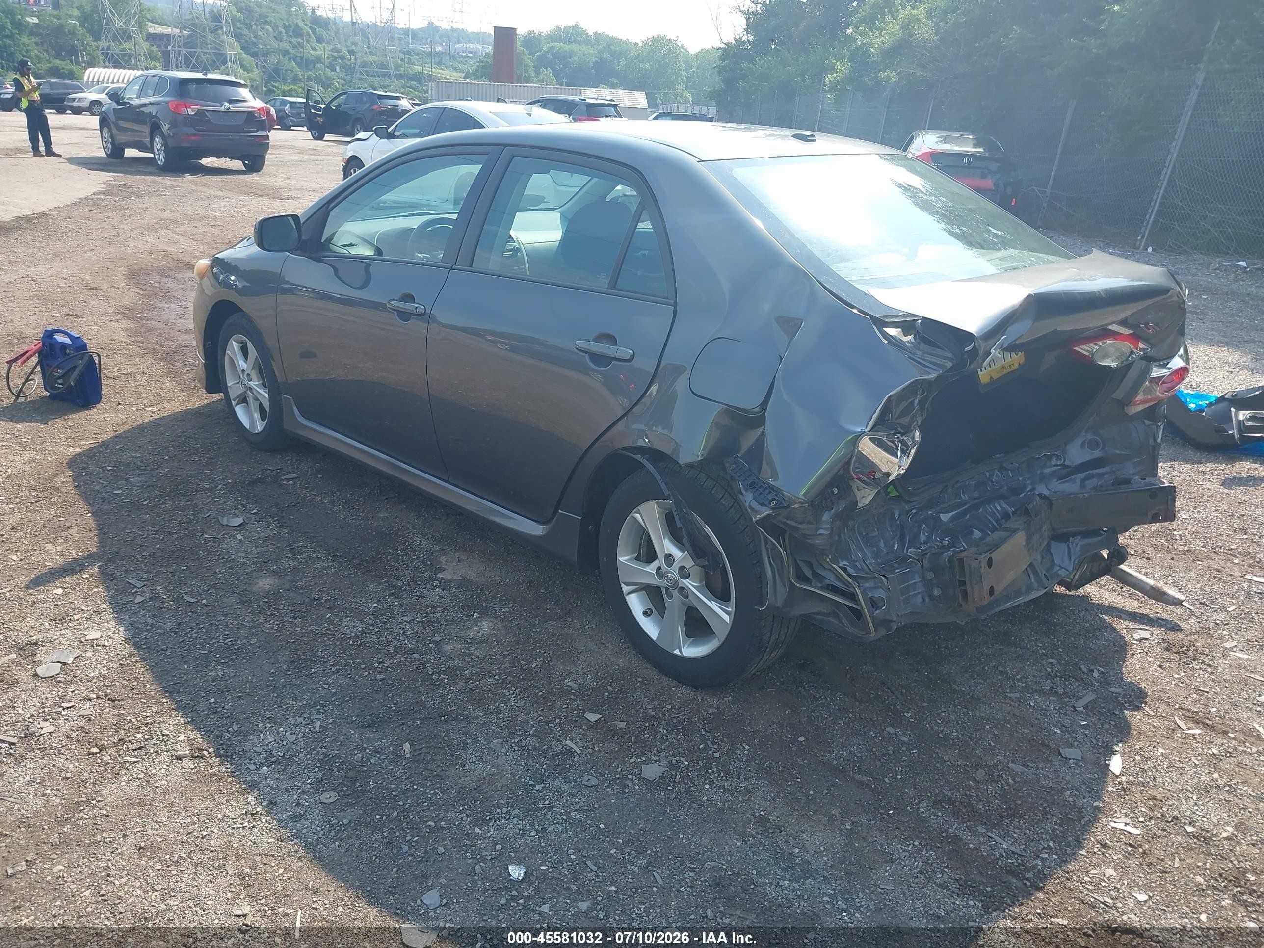 2011 Toyota Corolla S/le Серый vin: 2T1BU4EE4BC623252
