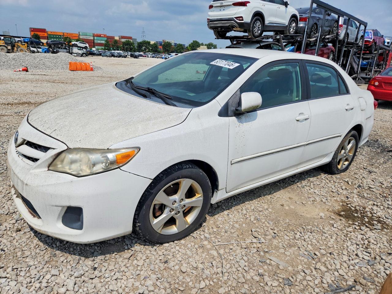 2011 Toyota Corolla Le White vin: 2T1BU4EE4BC639211