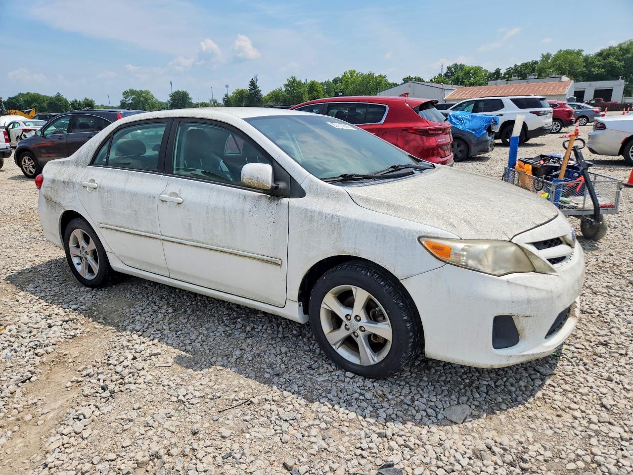 2011 Toyota Corolla Le White vin: 2T1BU4EE4BC639211