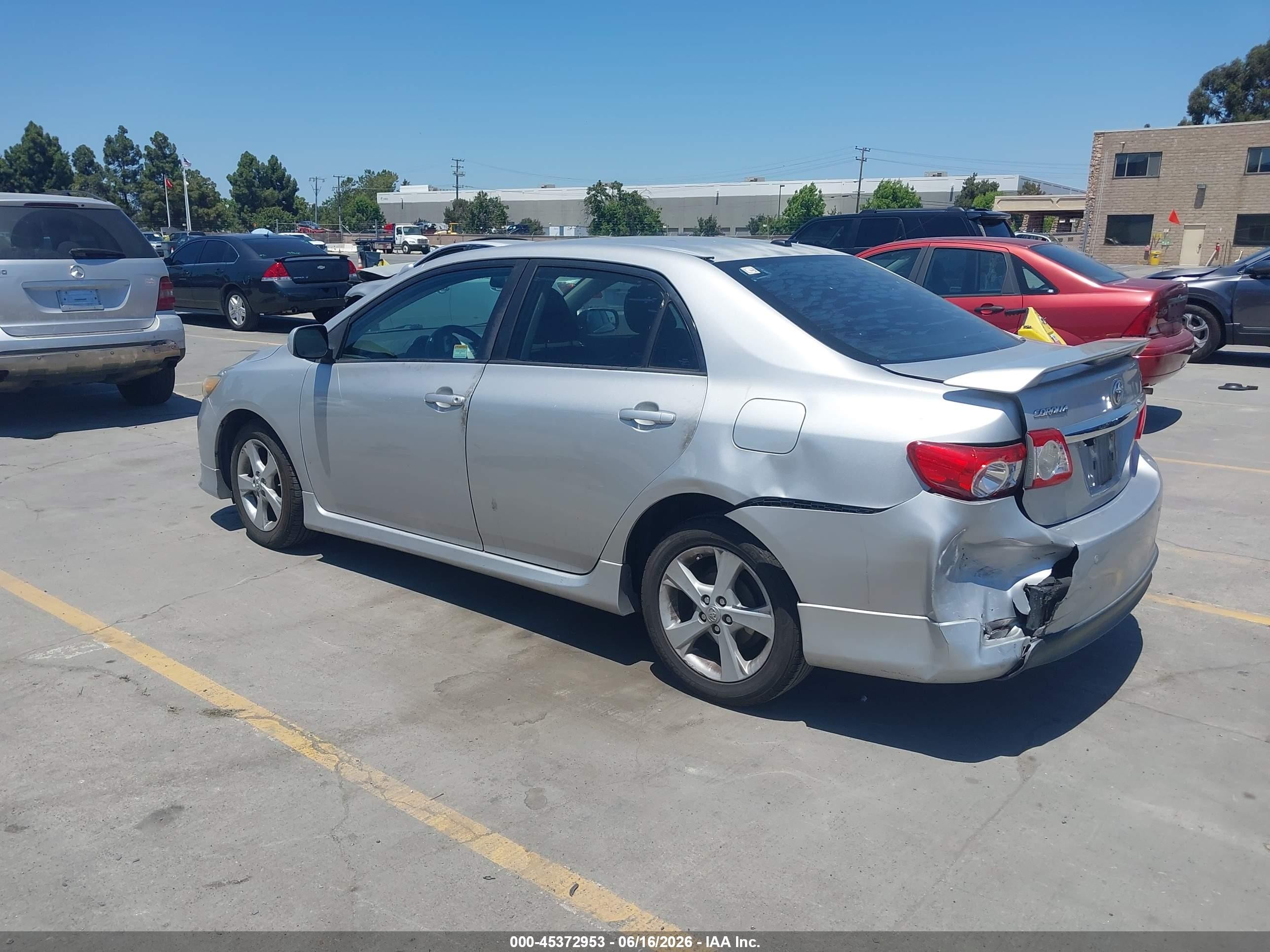 2011 Toyota Corolla S Gray vin: 2T1BU4EE4BC639998