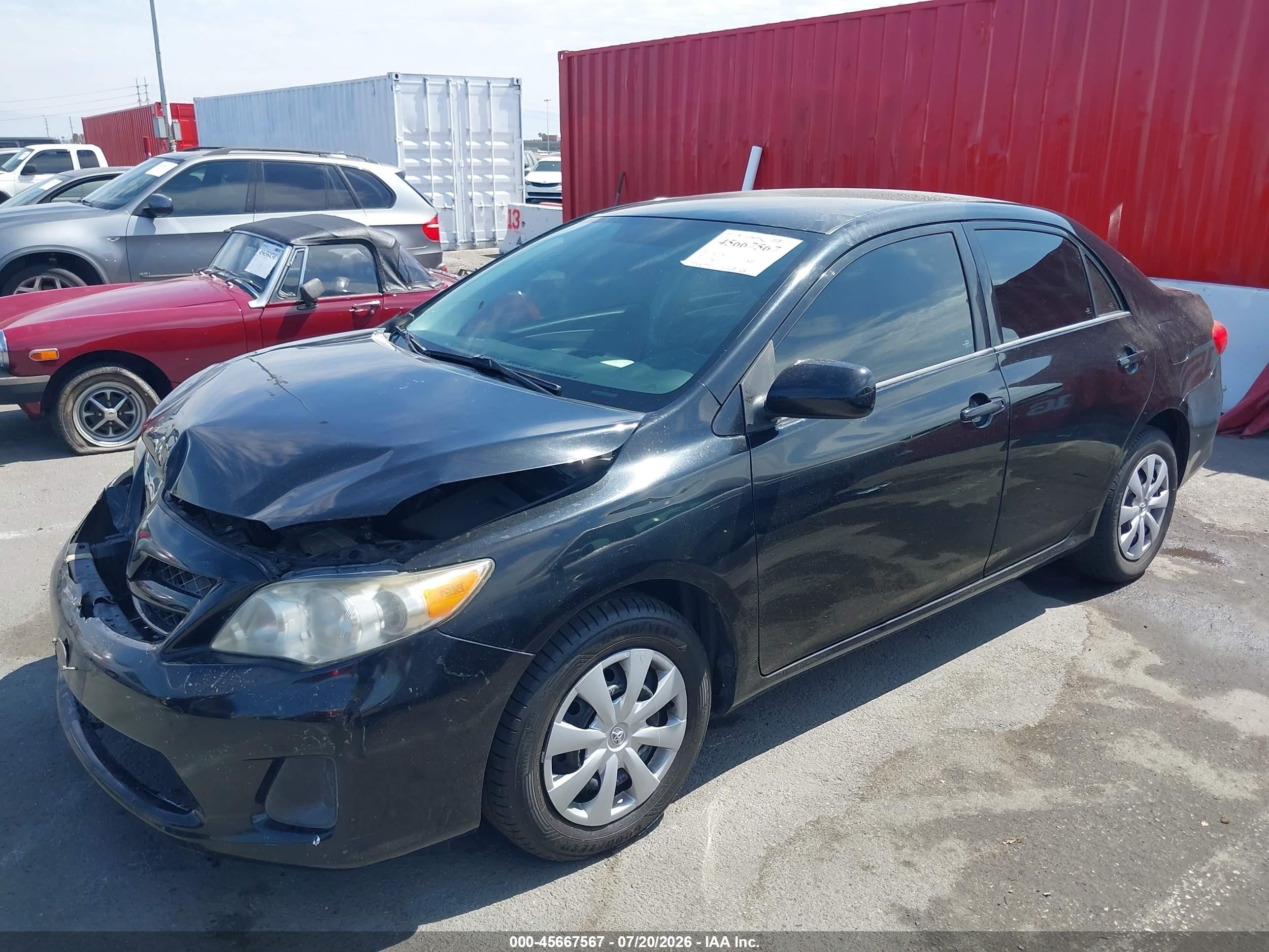 2011 Toyota Corolla Le Black vin: 2T1BU4EE4BC675125