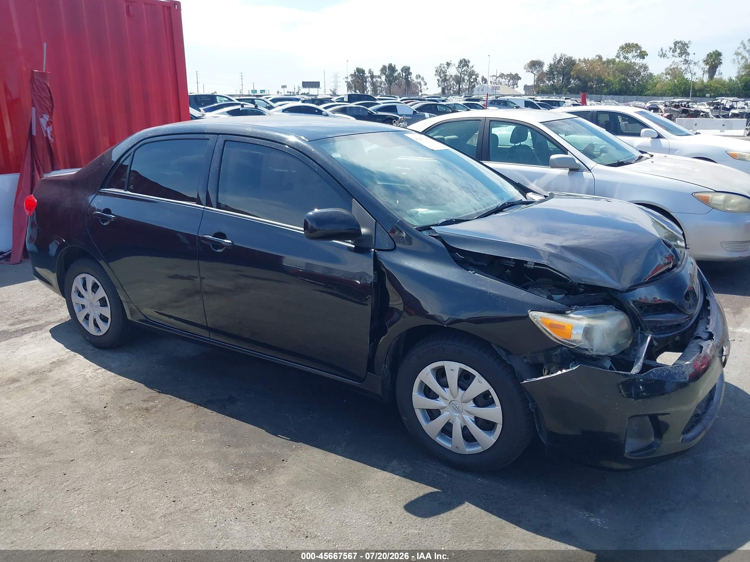 2011 Toyota Corolla Le Black vin: 2T1BU4EE4BC675125