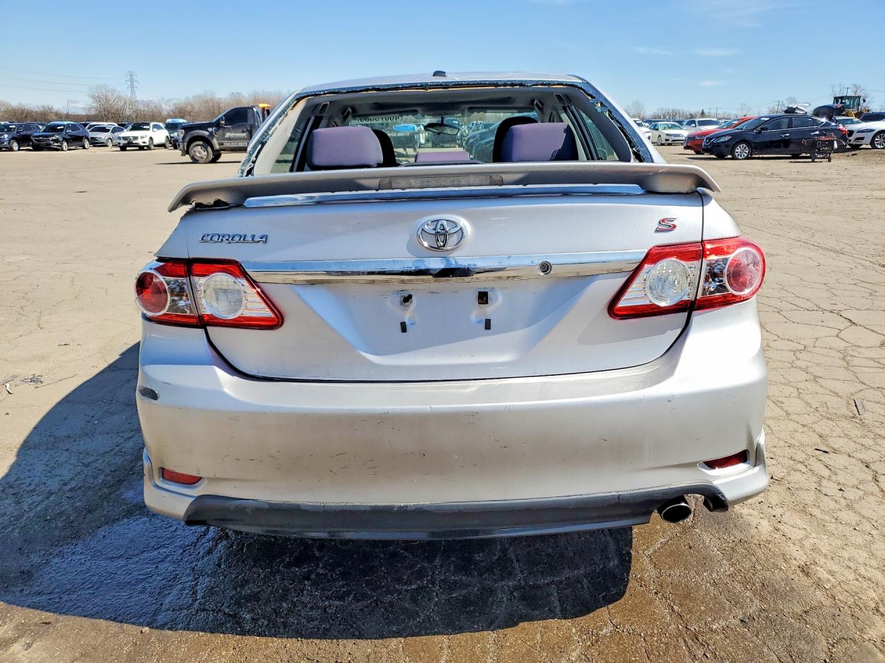 2011 Toyota Corolla S Silver vin: 2T1BU4EE4BC686805