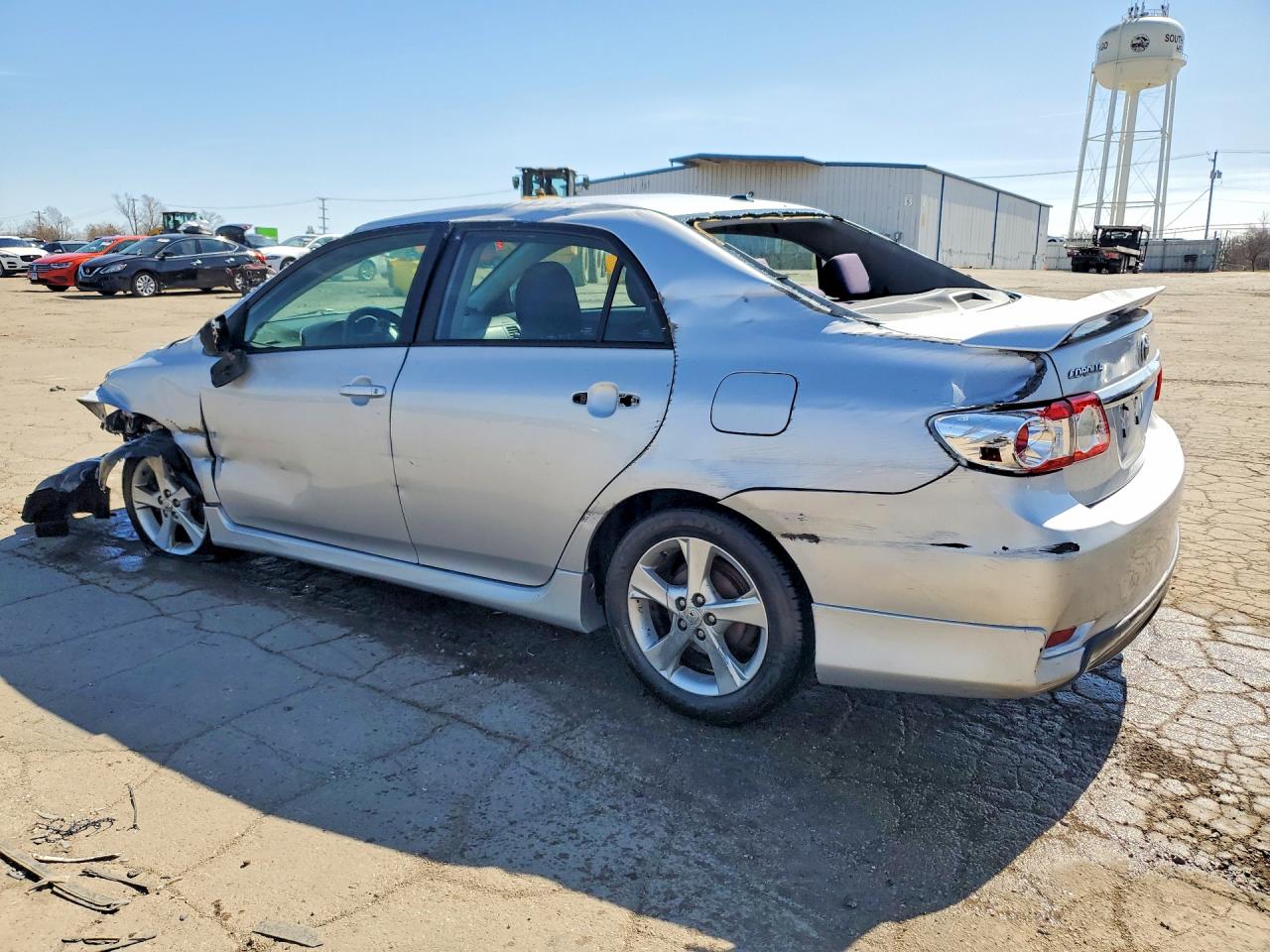 2011 Toyota Corolla S Silver vin: 2T1BU4EE4BC686805