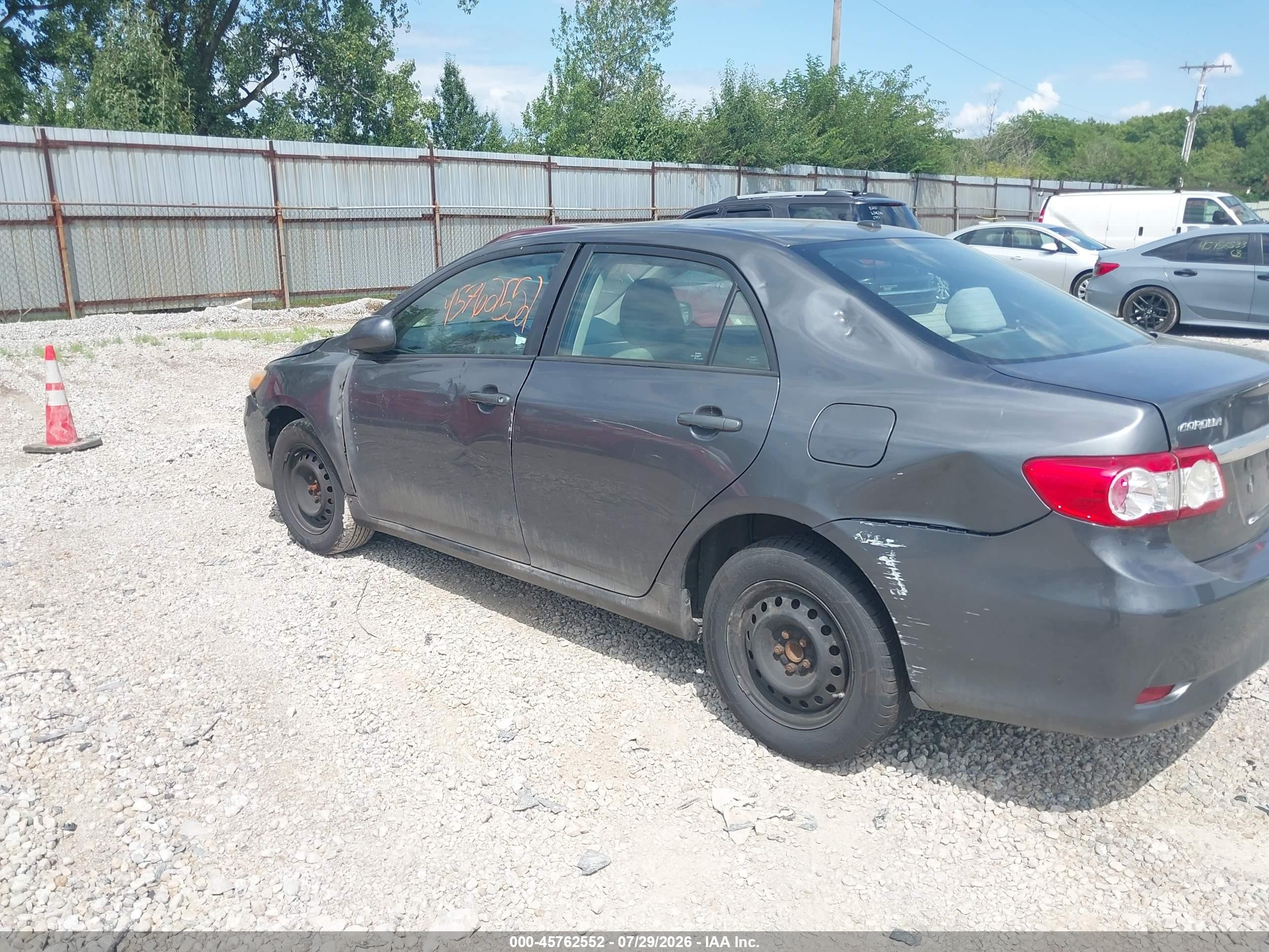 2011 Toyota Corolla Le Gray vin: 2T1BU4EE4BC689283