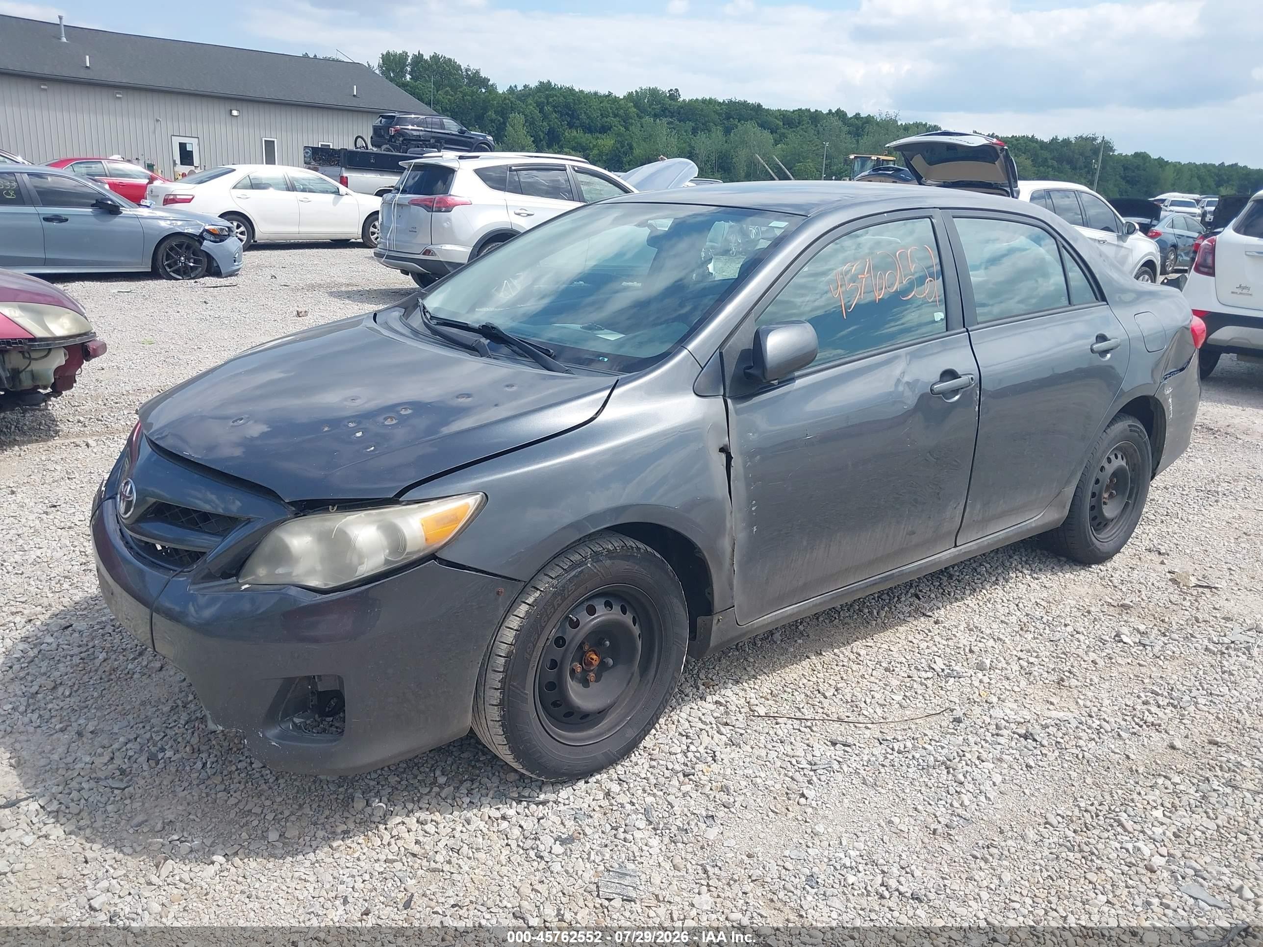 2011 Toyota Corolla Le Gray vin: 2T1BU4EE4BC689283