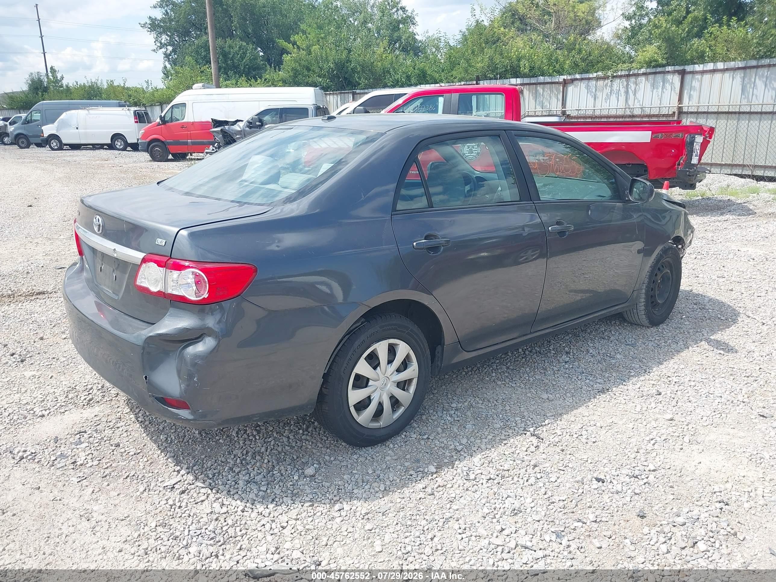 2011 Toyota Corolla Le Gray vin: 2T1BU4EE4BC689283