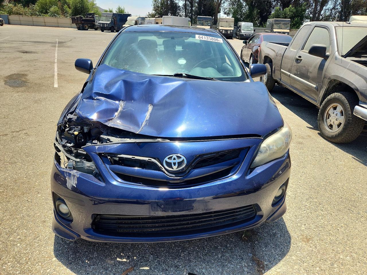 2011 Toyota Corolla S Blue vin: 2T1BU4EE4BC693625